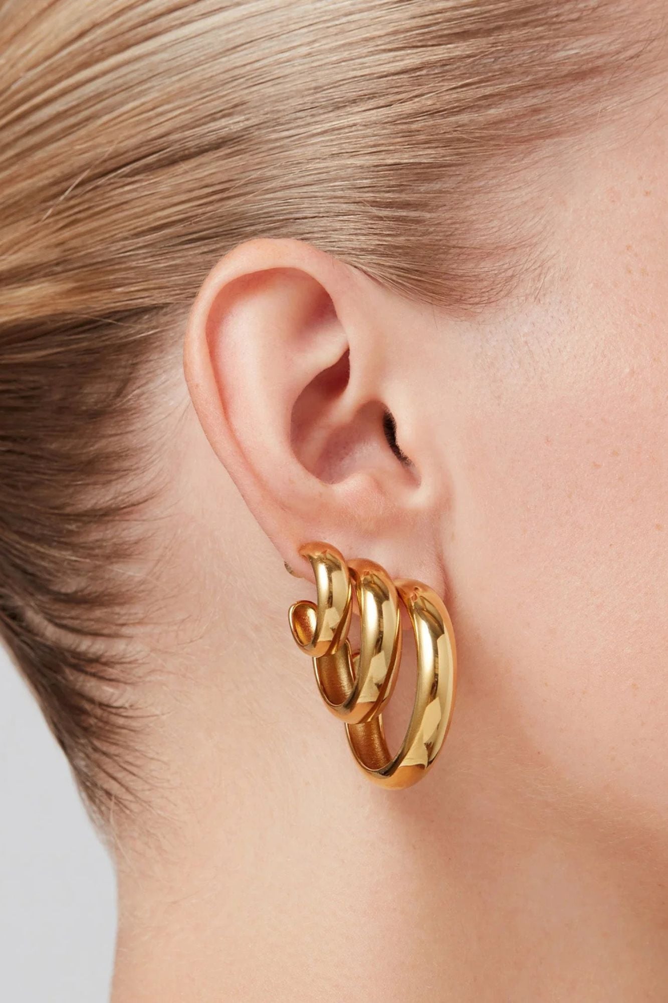 Staple Hoop Earrings - Large