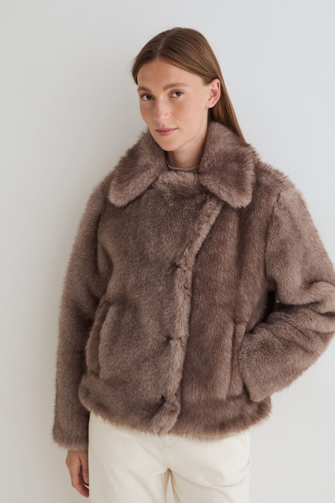 Short Faux Fur Coat