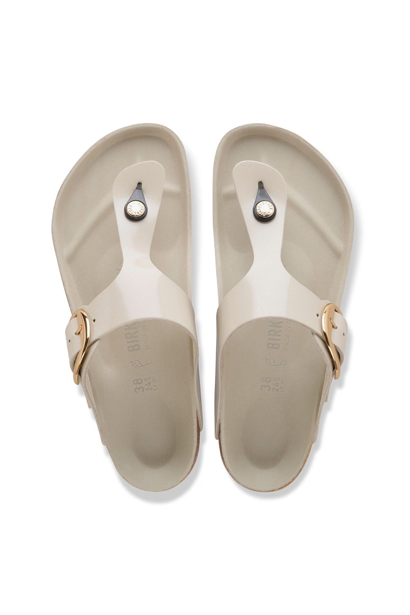 Gizeh Big Buckle Natural Leather Patent