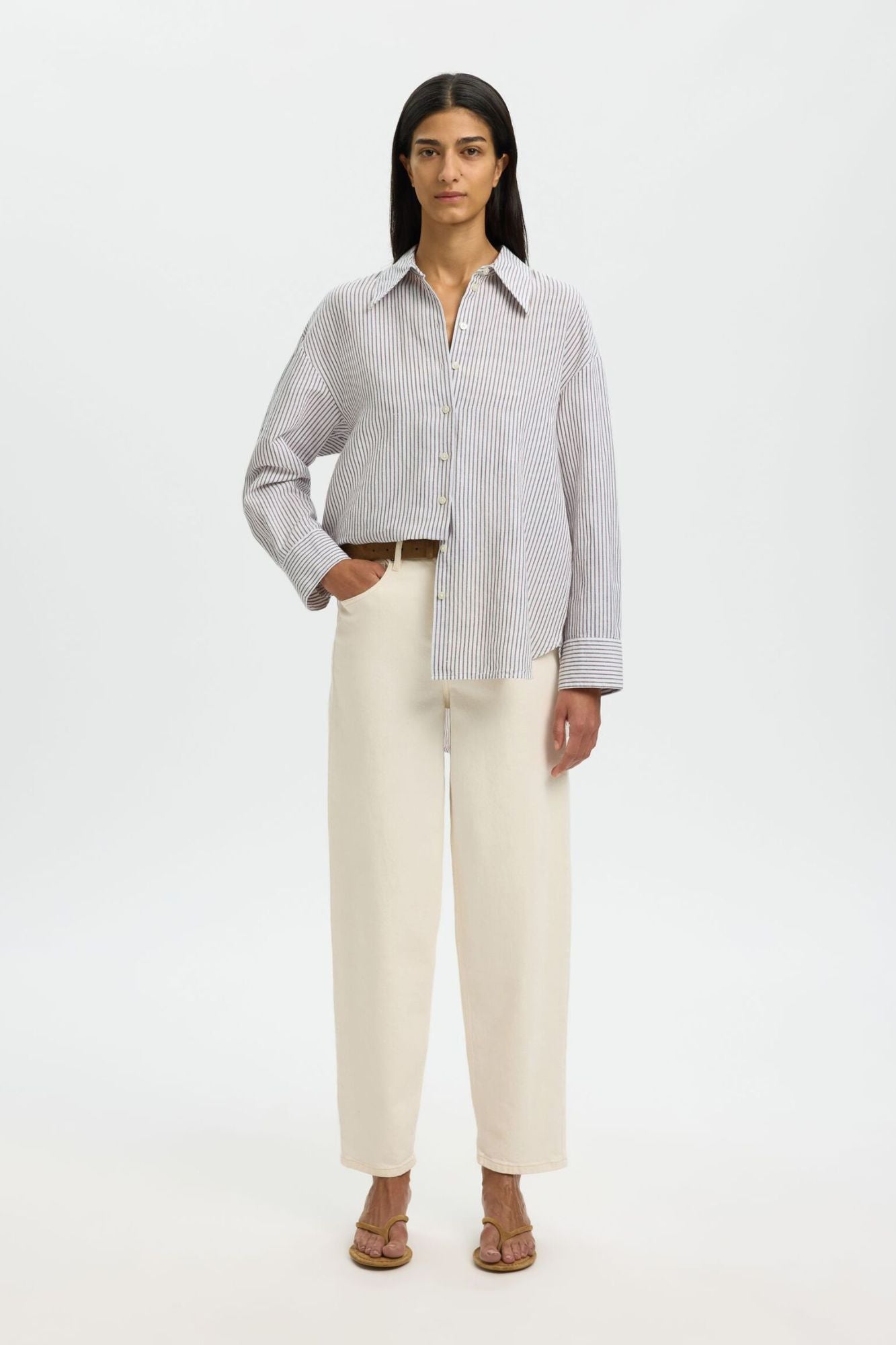 Cleo Oversized Linen Blend Shirt