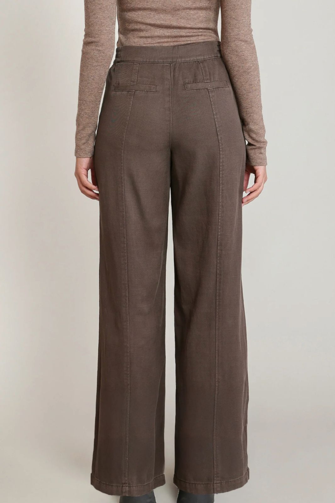 Twill Wide Leg Pant
