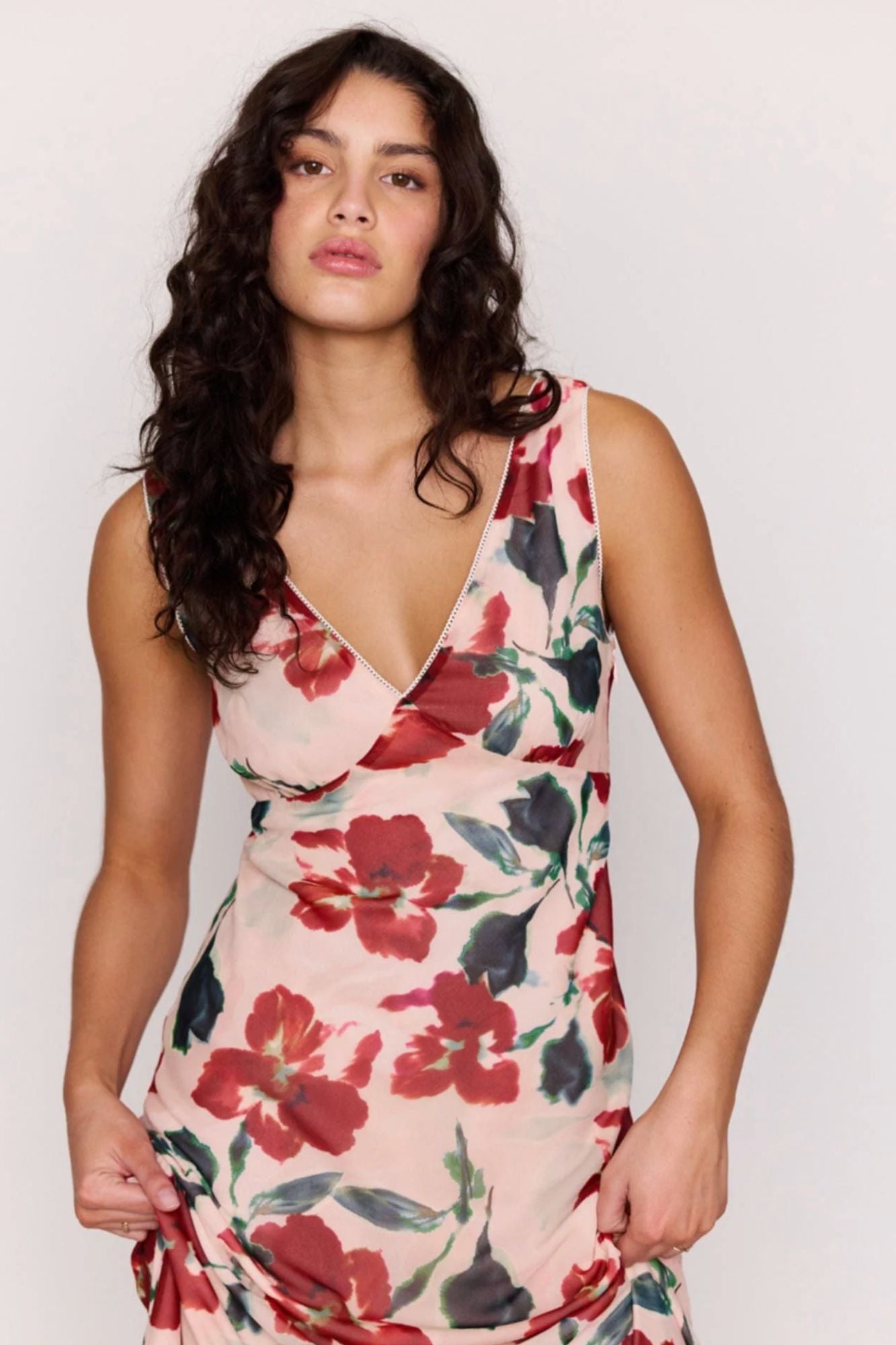 Arabella Bias Midi Dress