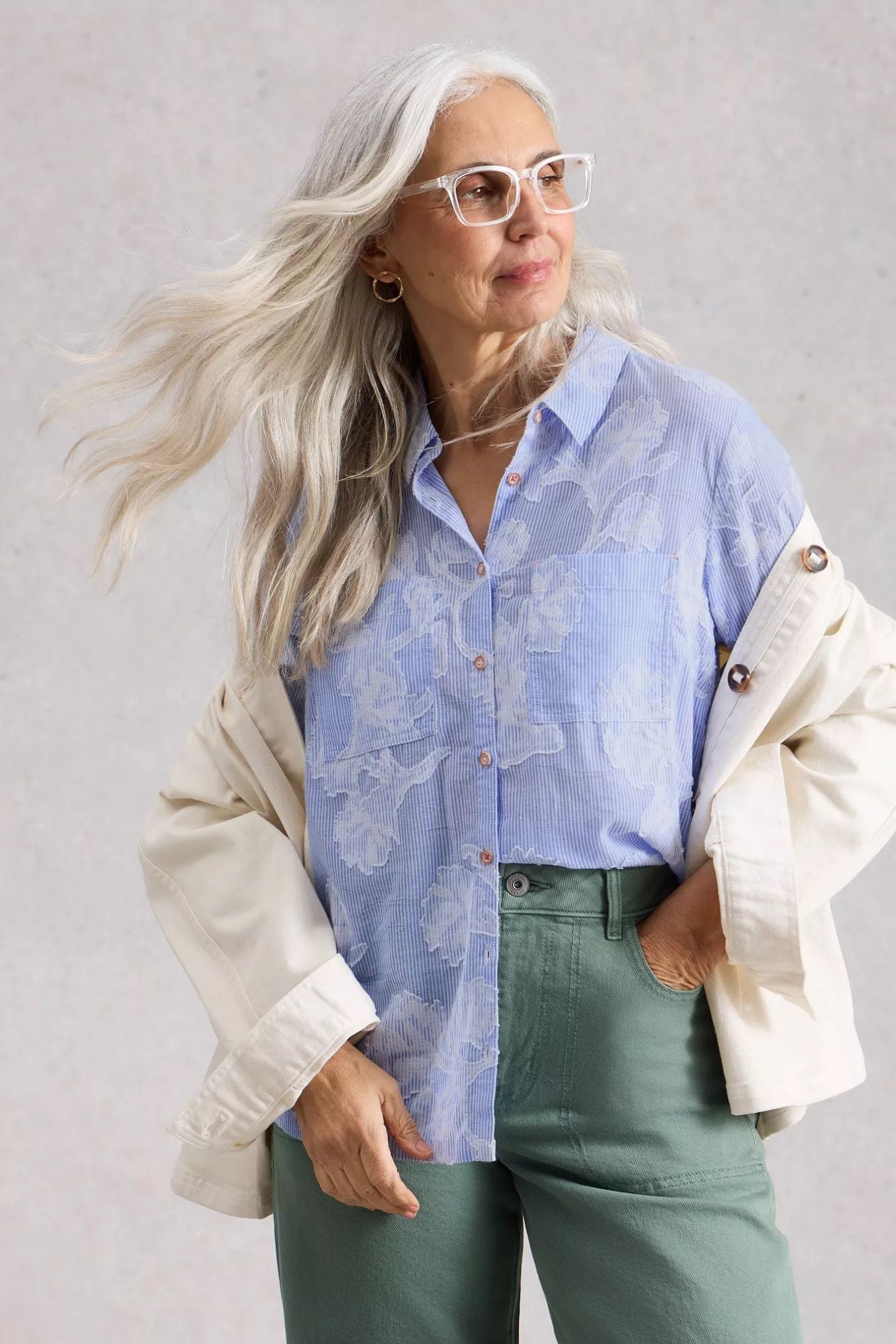 Sophie Jacquard Shirt