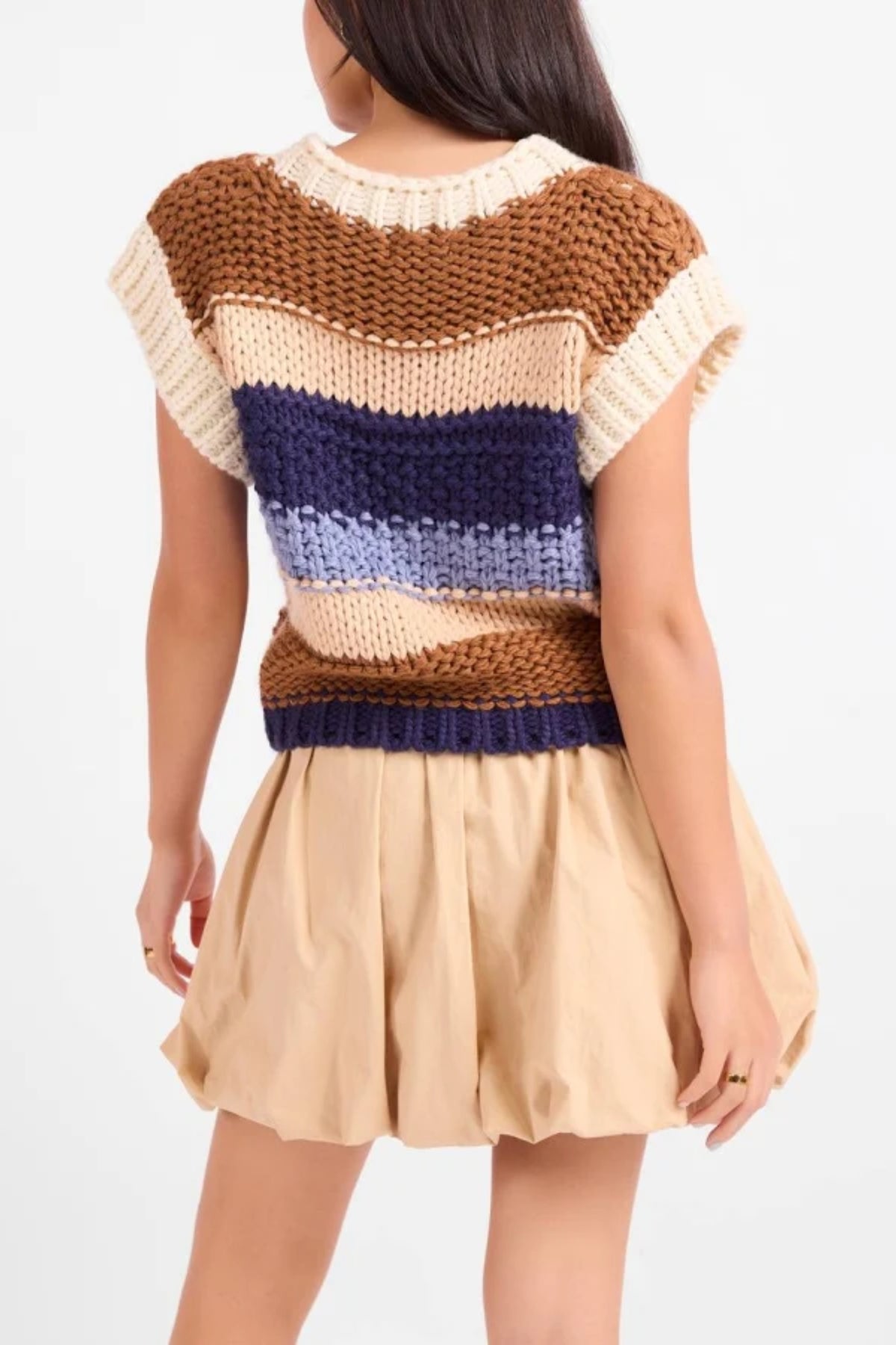 Bookmark Stripe Sweater Vest