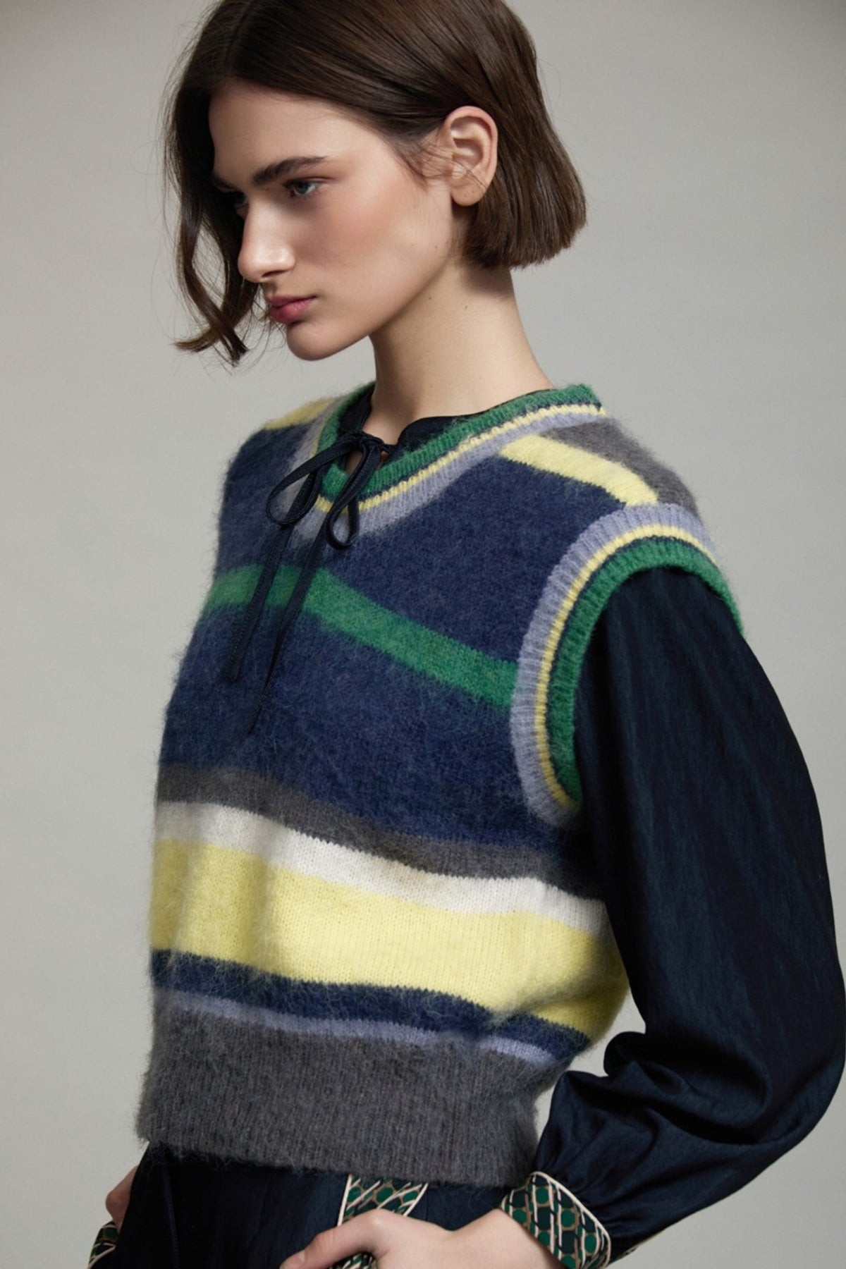 Stripe Knit Vest