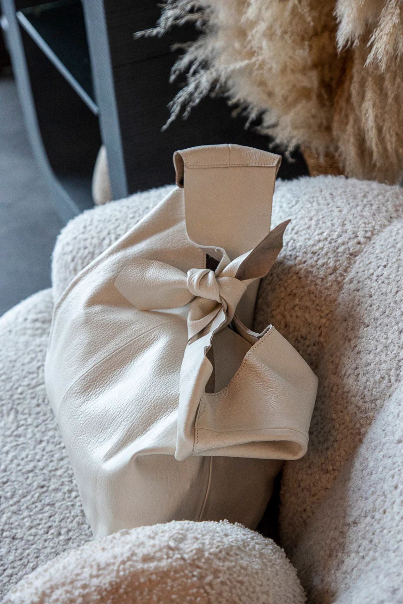 Knot Leather Shoulder Bag