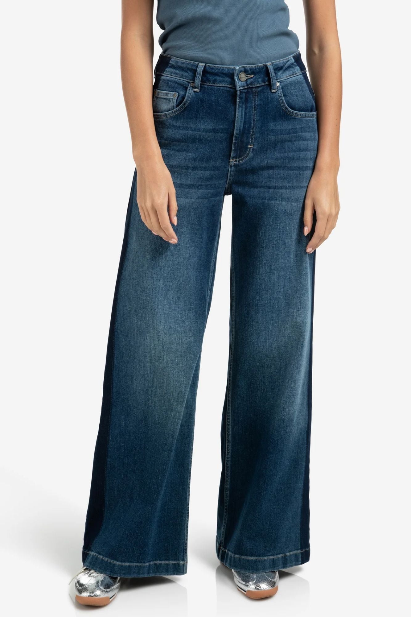 High Waisted Denim With Tape