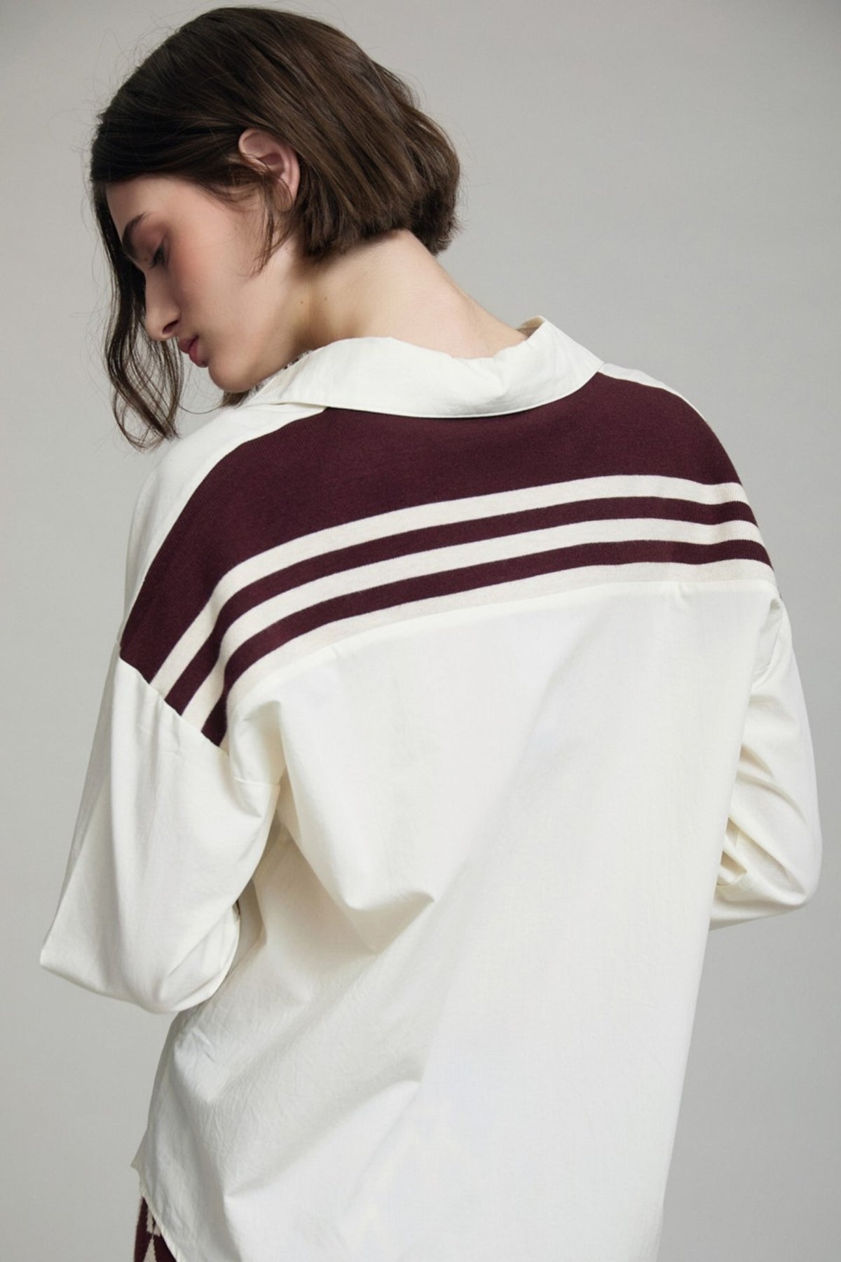 Shirt with Contrast Cuffs