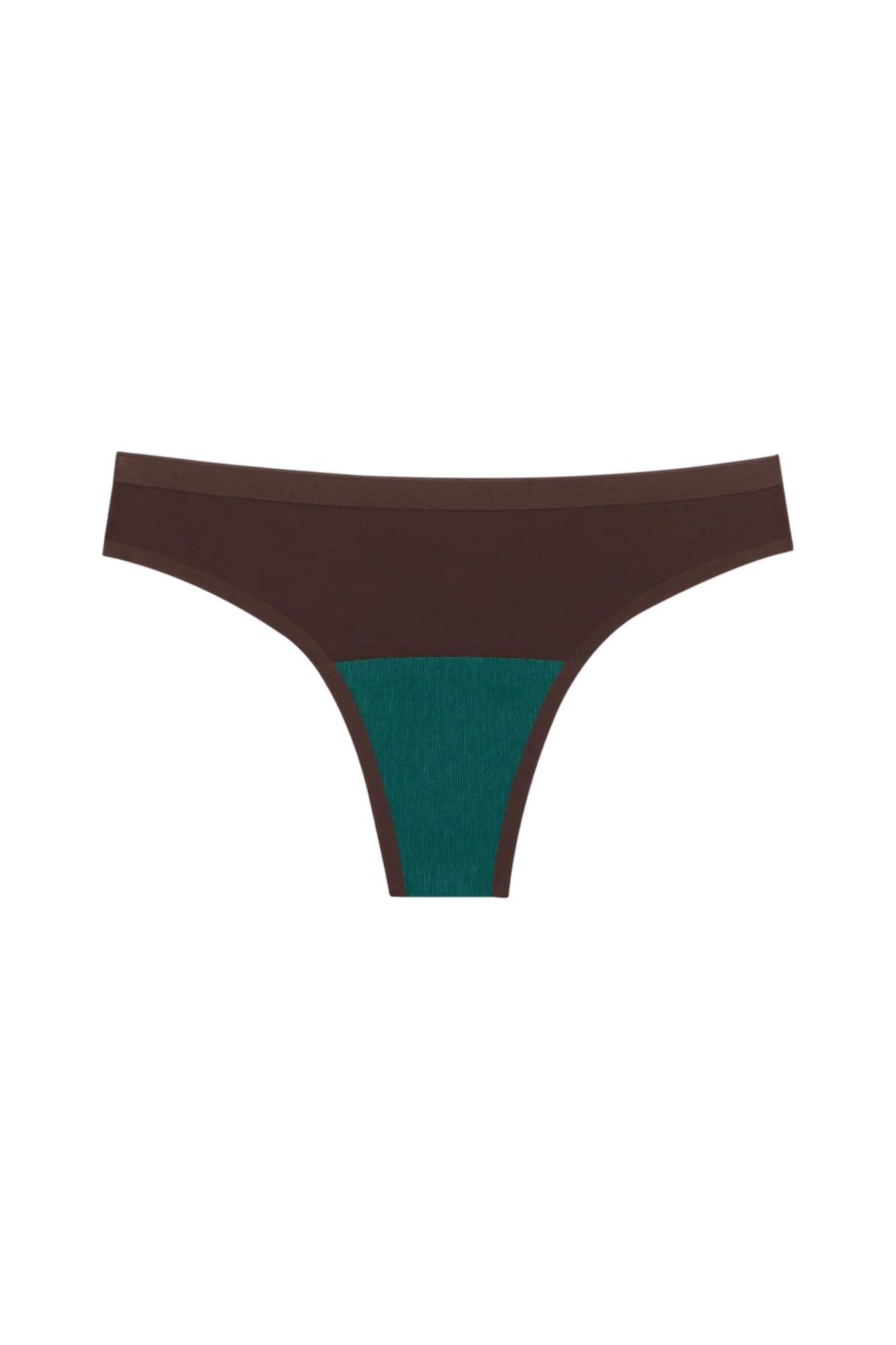 Seamless Low-Mid Rise Mineral Thong I Brown