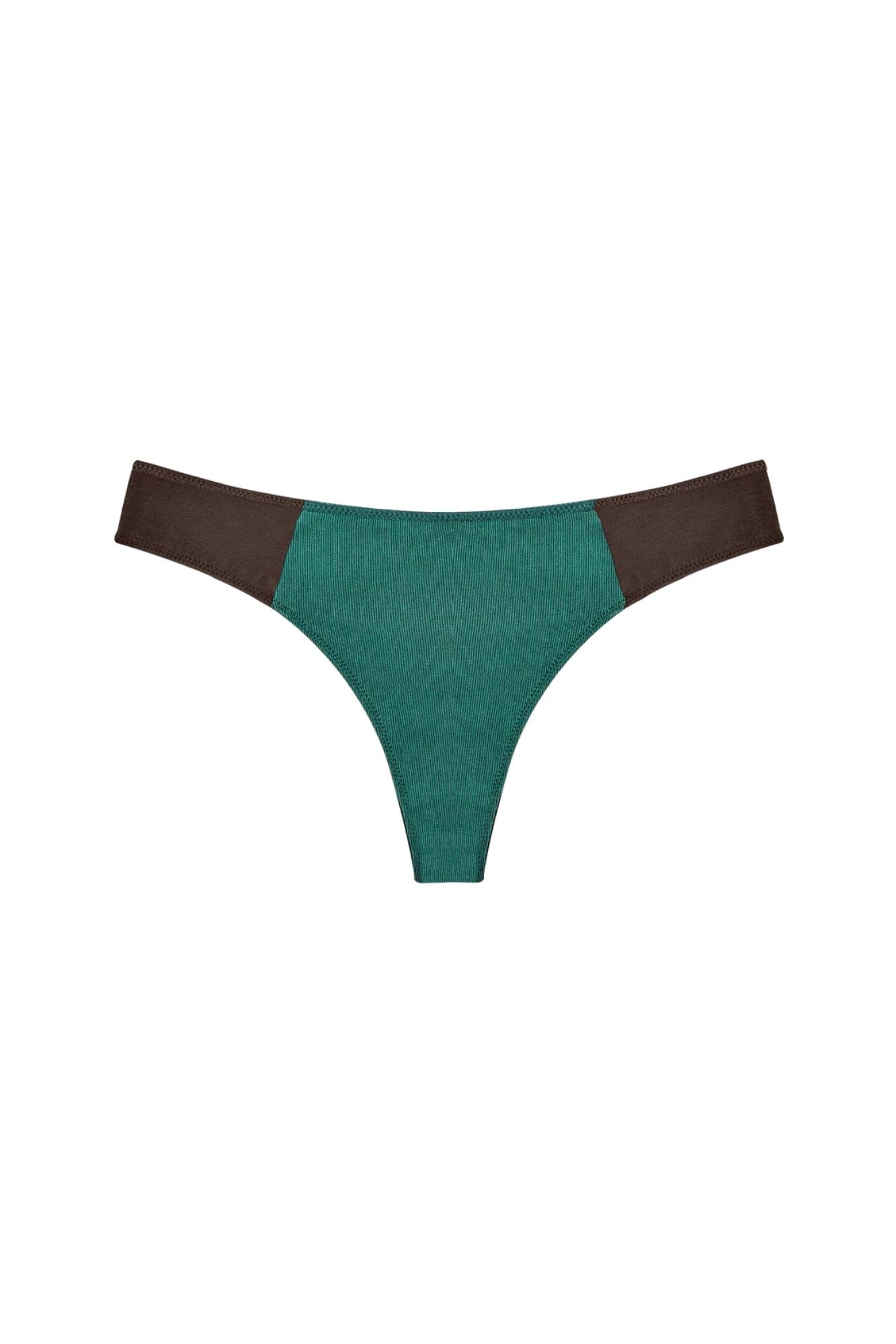 Low Profile Thong Mineral Undies  | Brown
