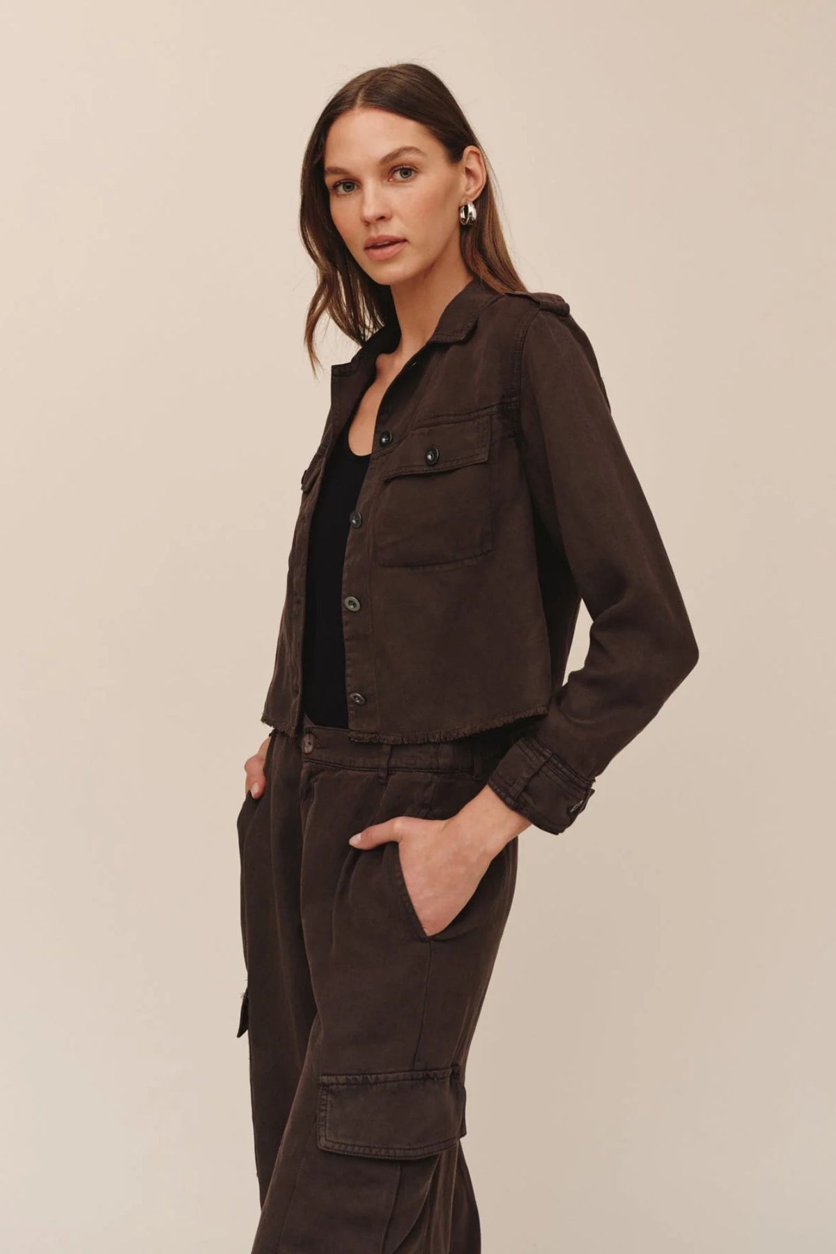 Cropped Ultility Jacket
