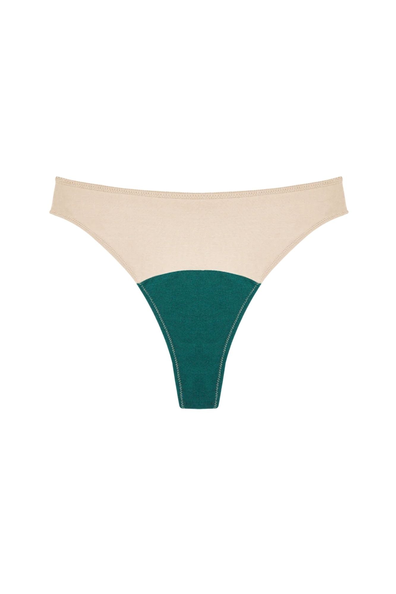 High Rise Thong Mineral Undies | Beige