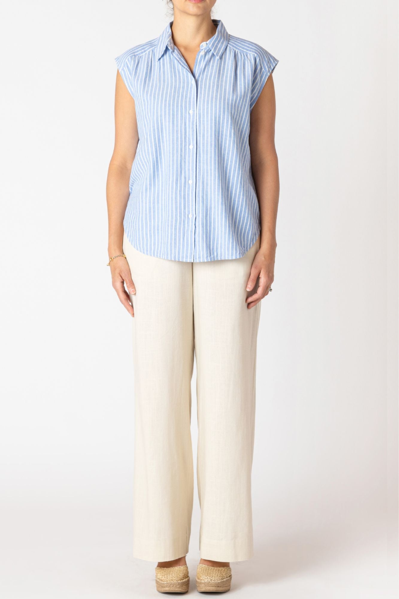 Wide Leg Elastic Waist Pant