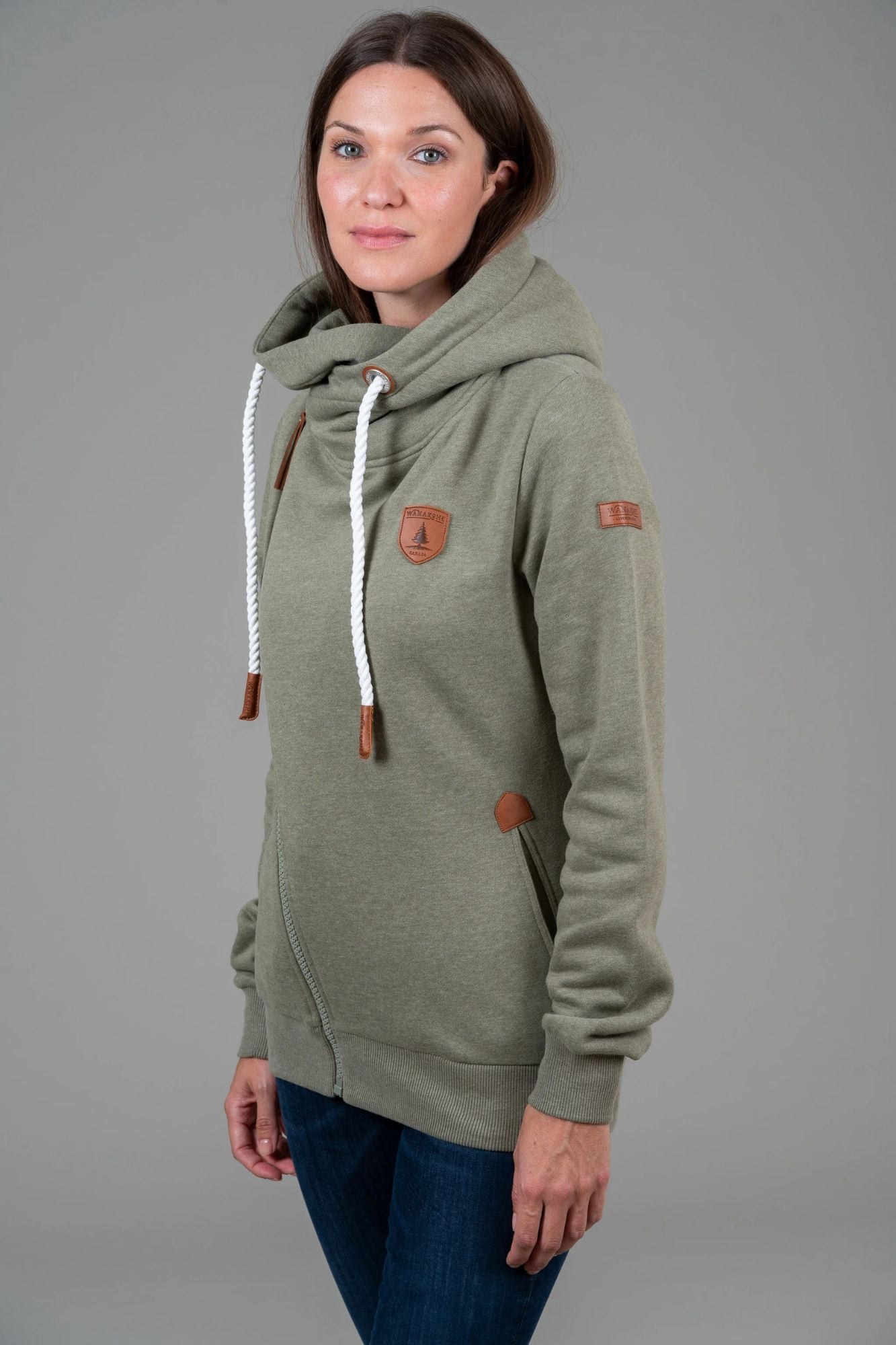Athena Asymmetric Zip Hoodie