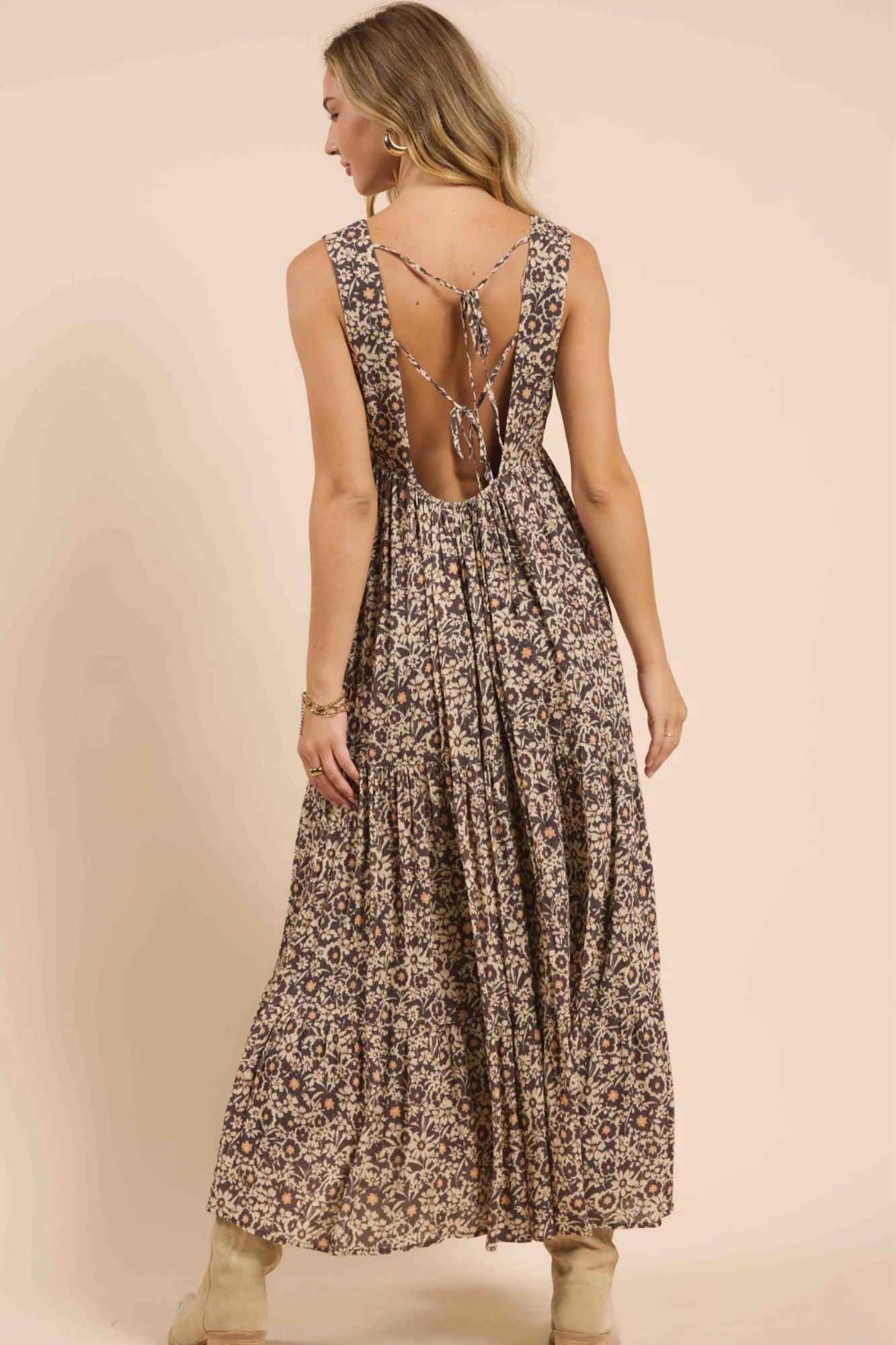 Desert Sunset Tiered Maxi Dress