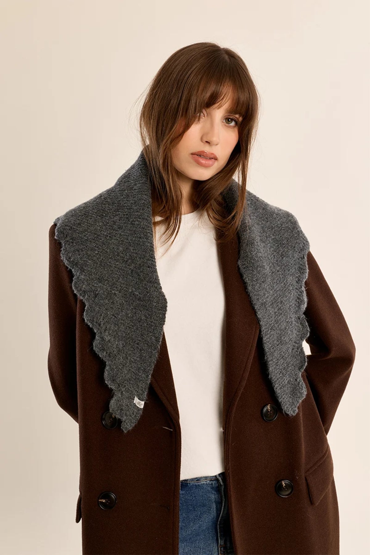 Knitted Collared Scarf