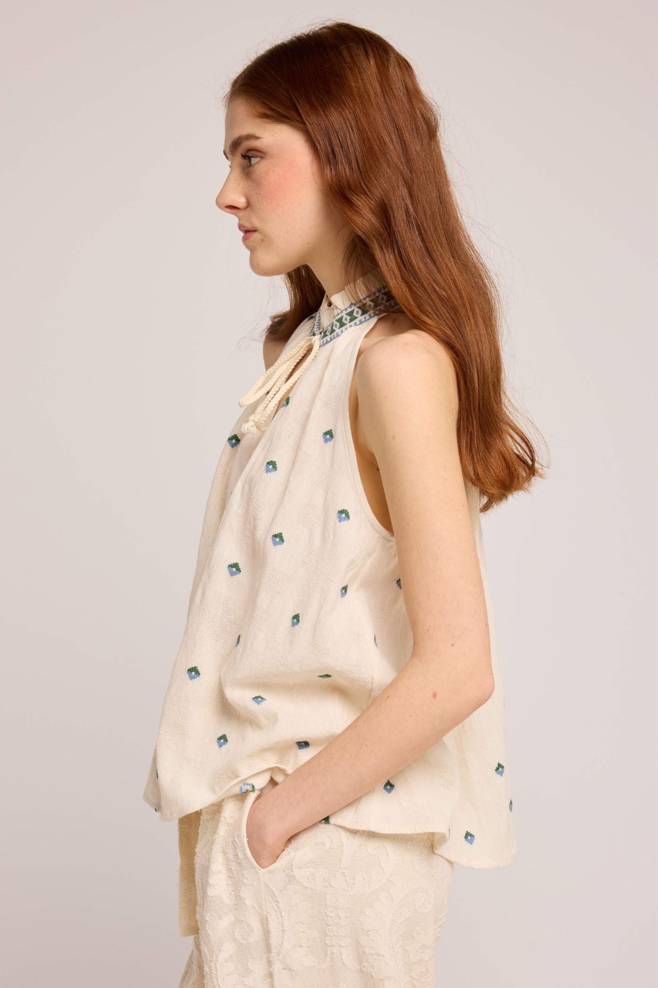 Nenato Embroidered Halter