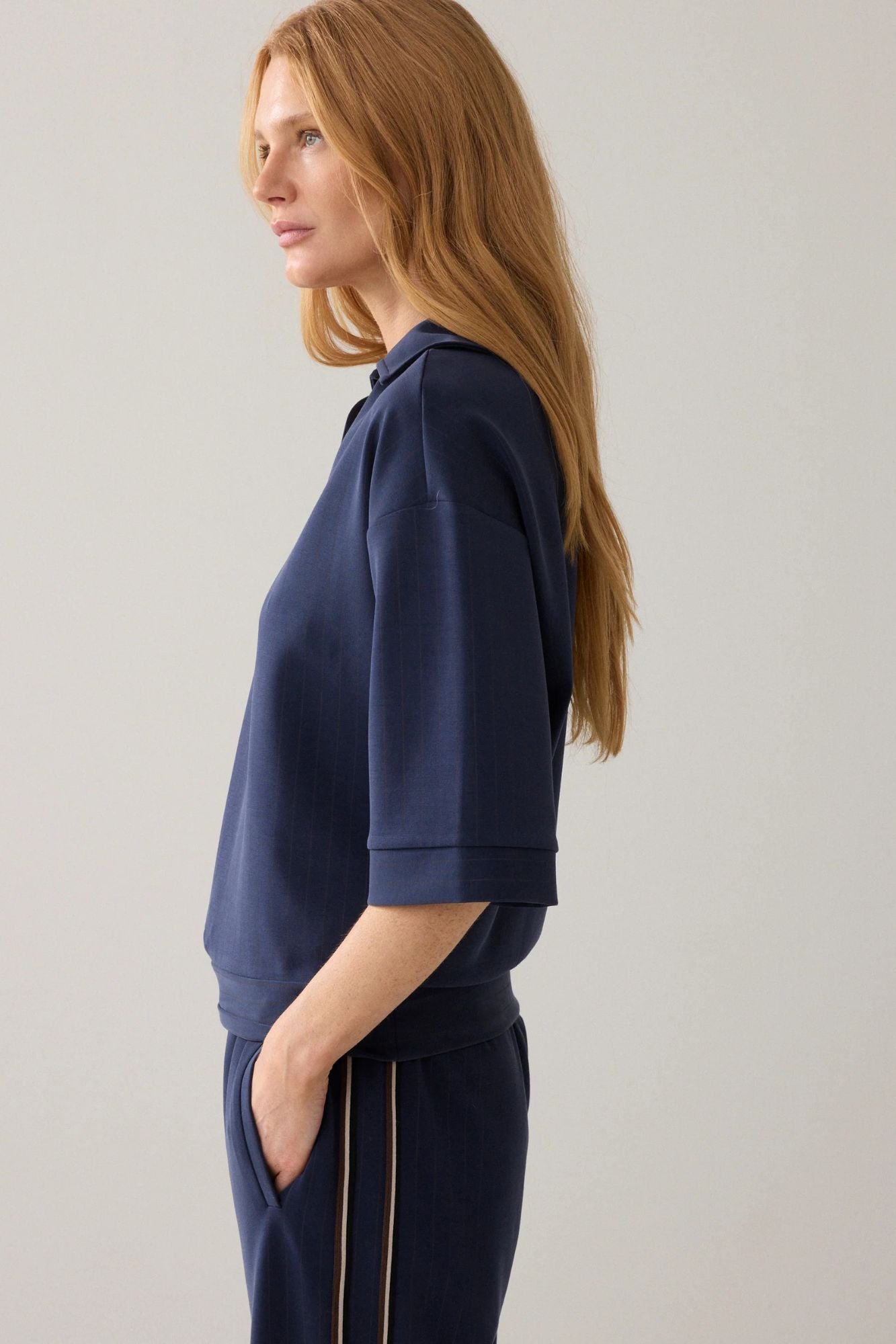 Pinstripe Polo Shirt