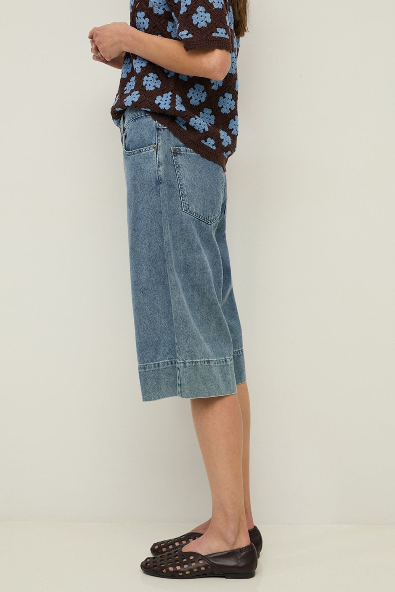 Denim Bermuda Shorts