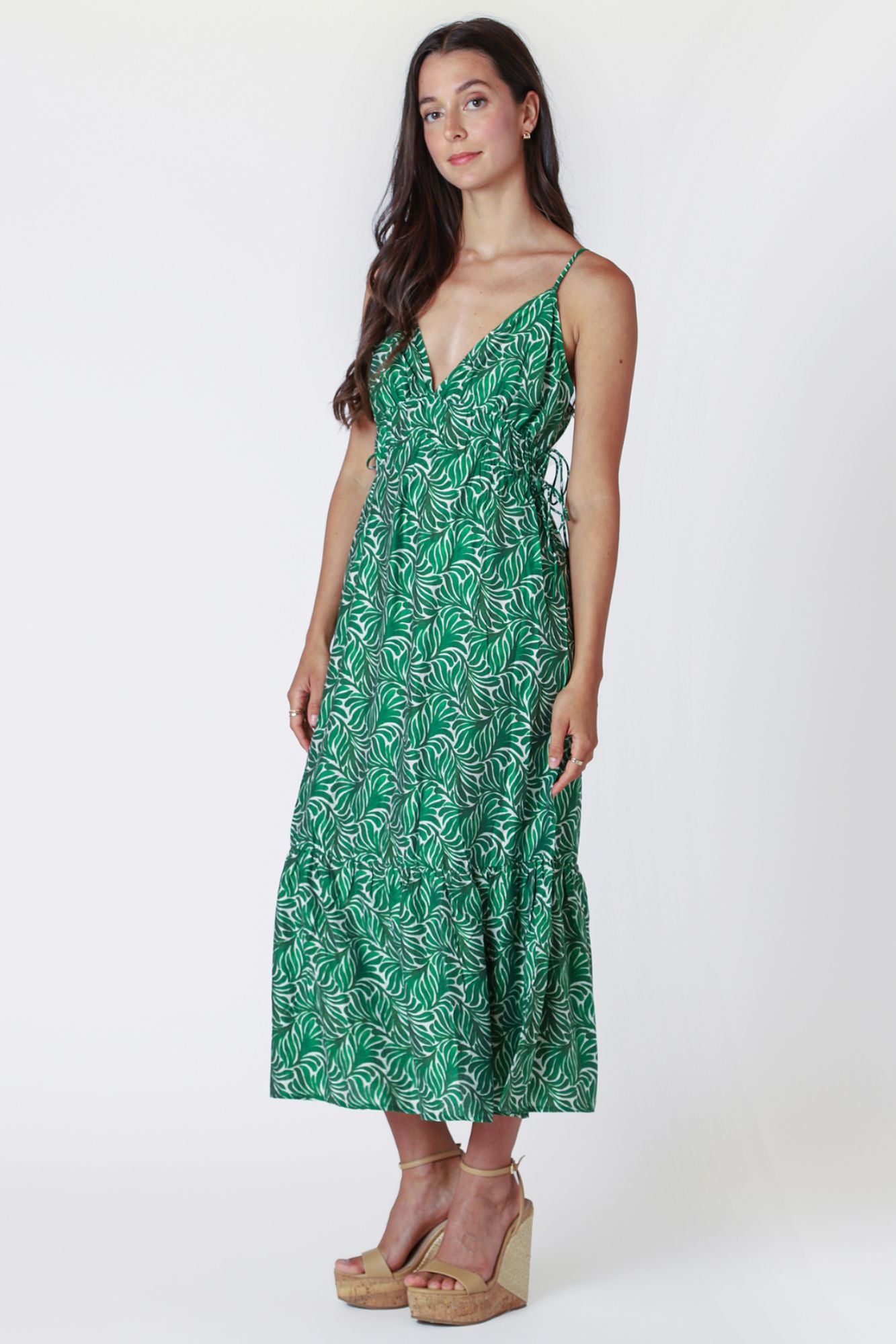 Drawstring Detail Maxi Dress