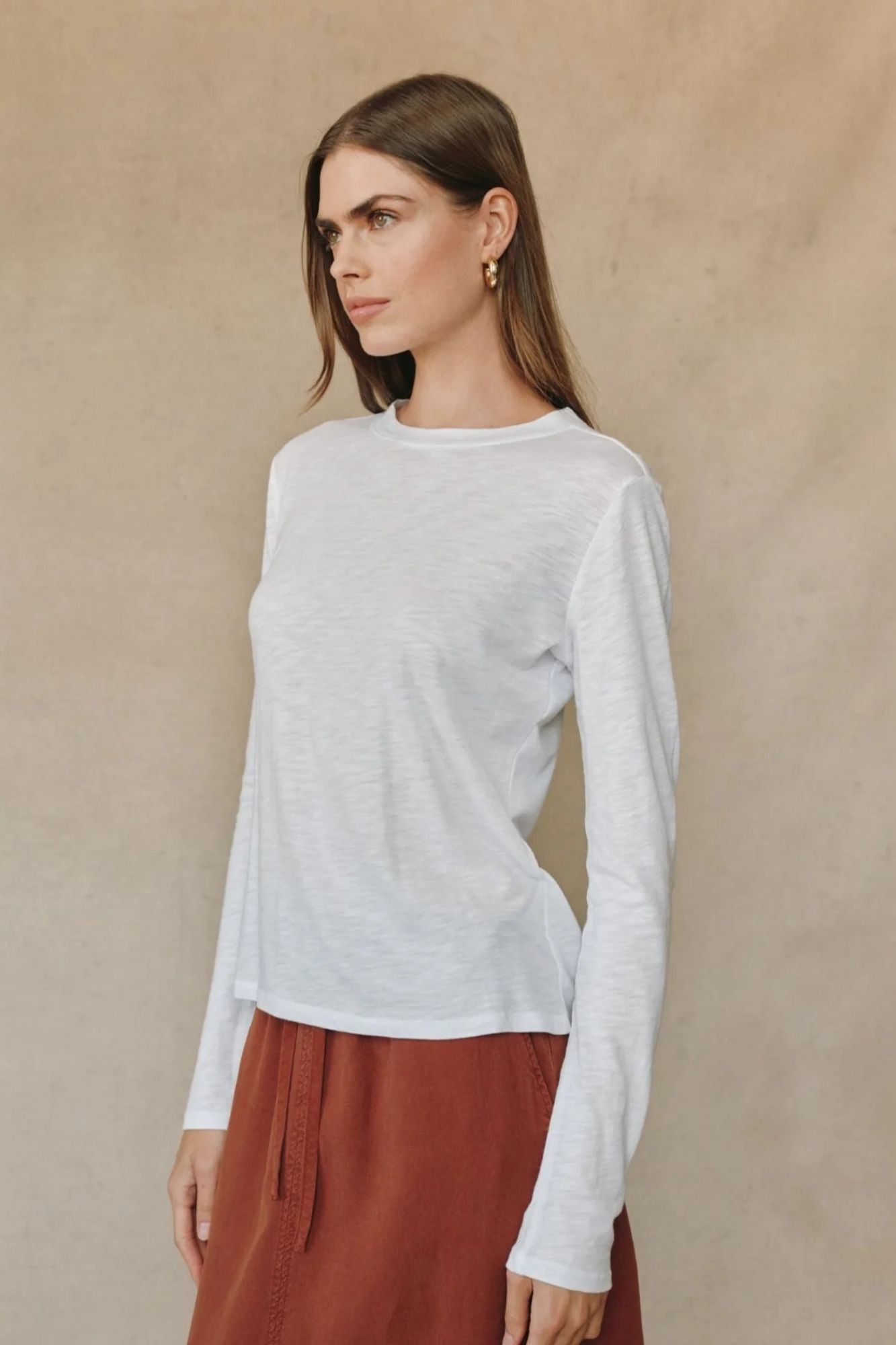 Long Sleeve Crew Neck Tee