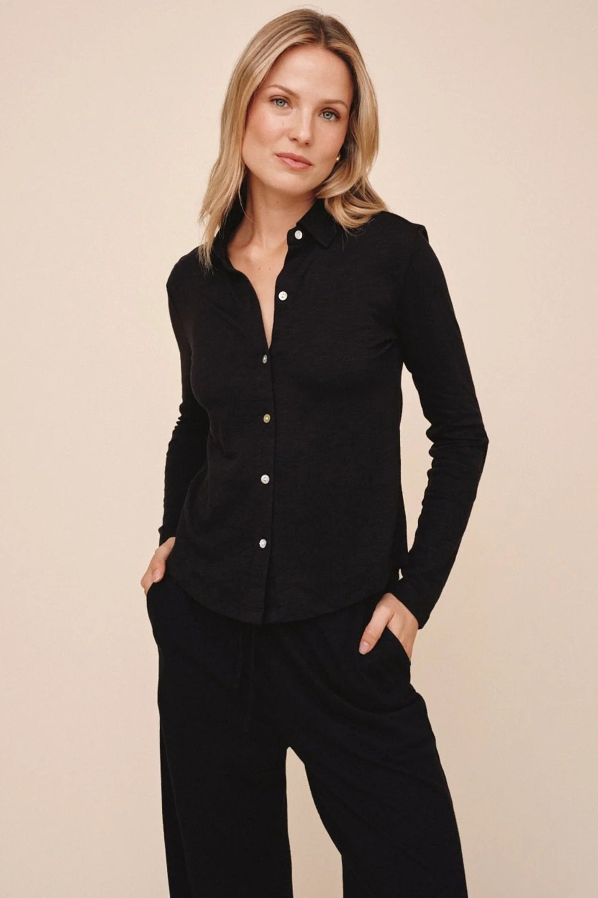 Button Up Knit Top