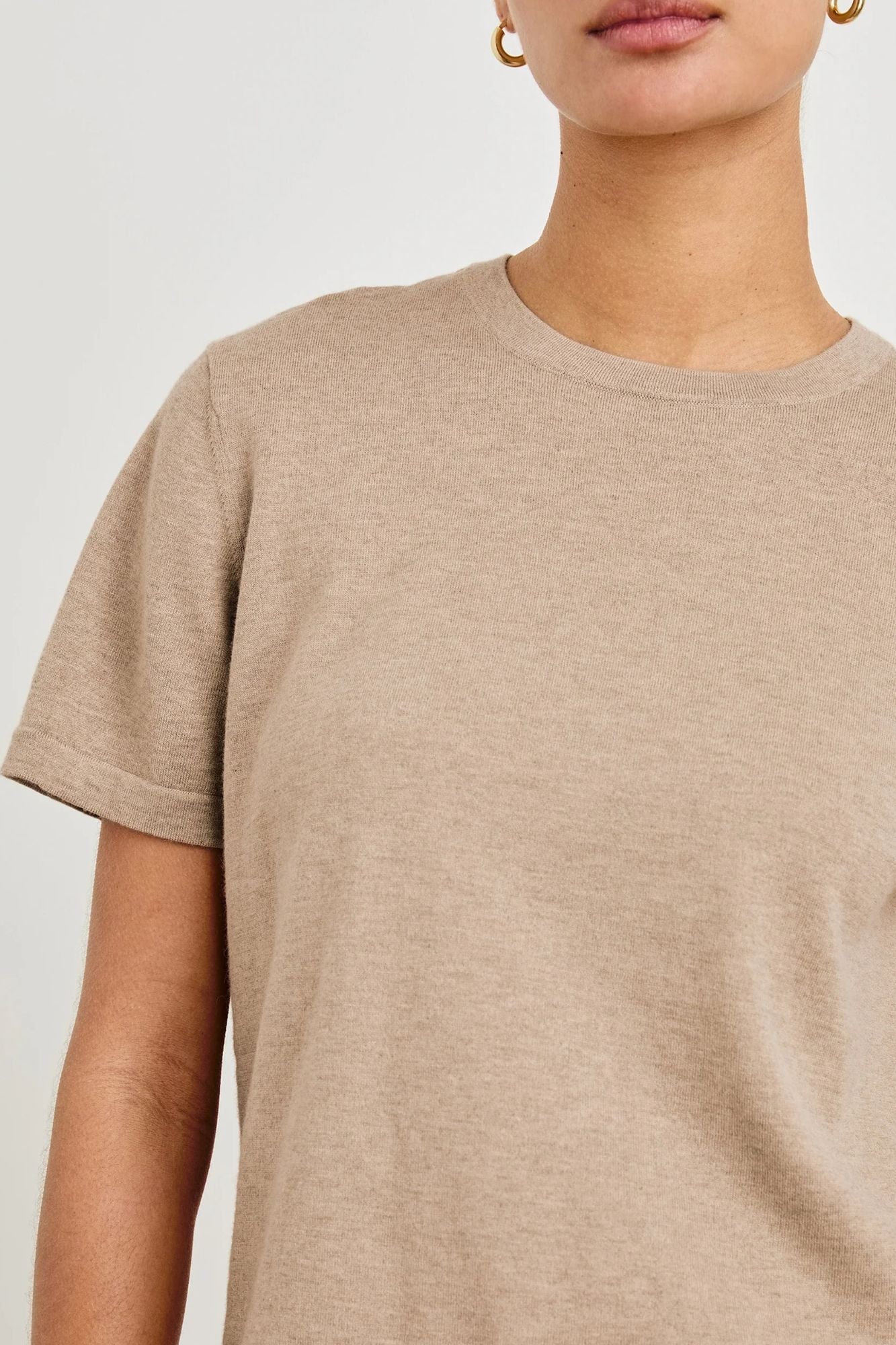 Cotton Cashmere Short Sleeve Tee