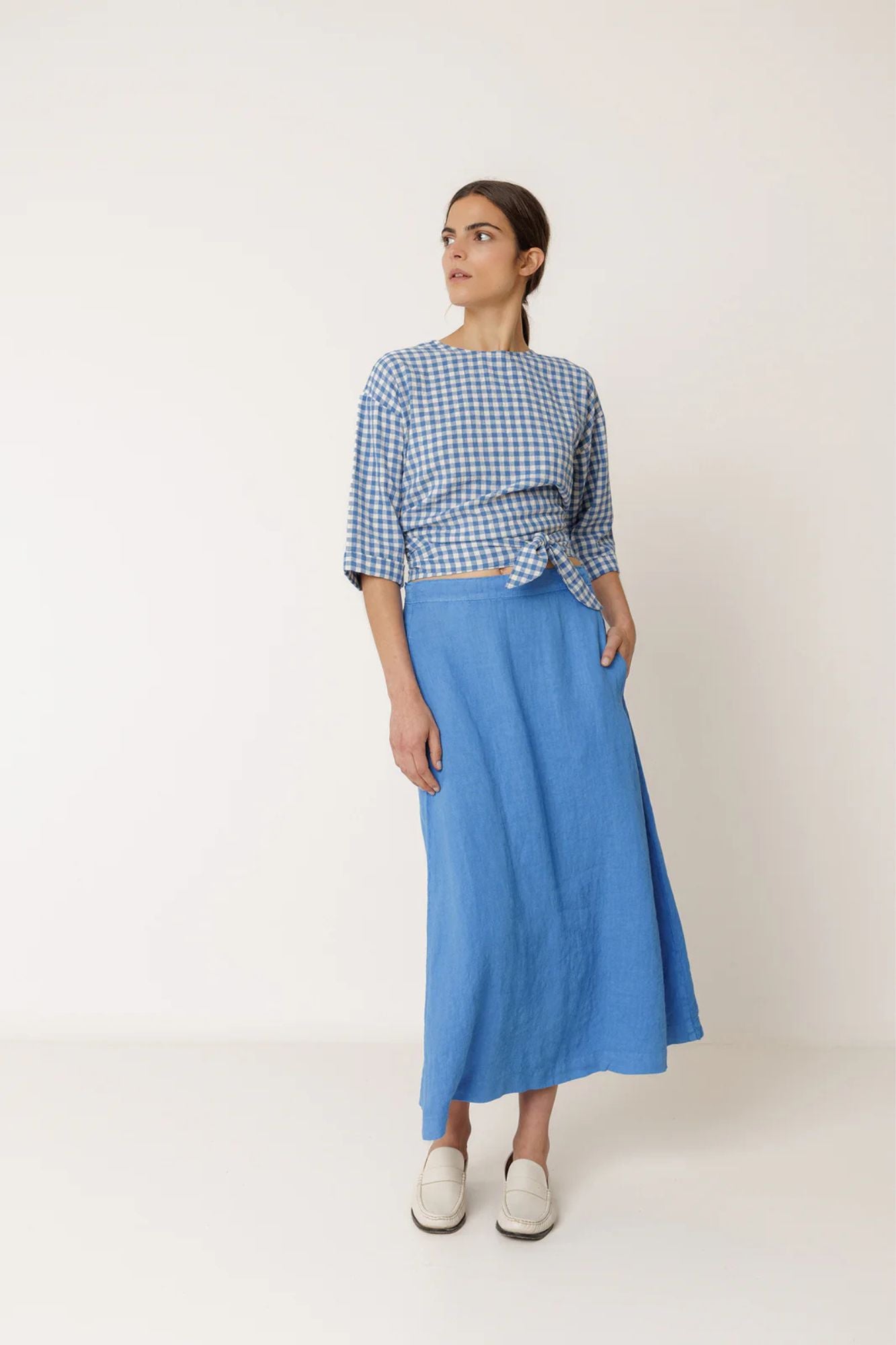Long Linen Skirt