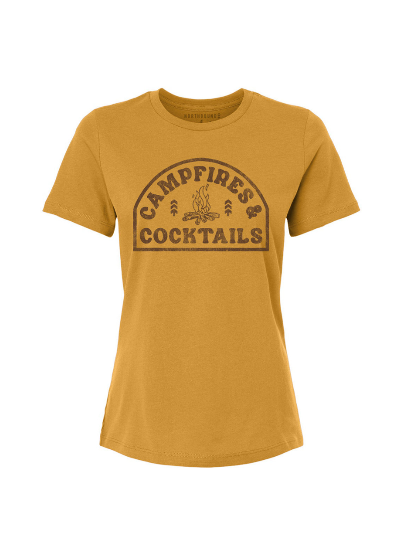 T-shirt Feux de camp et cocktails