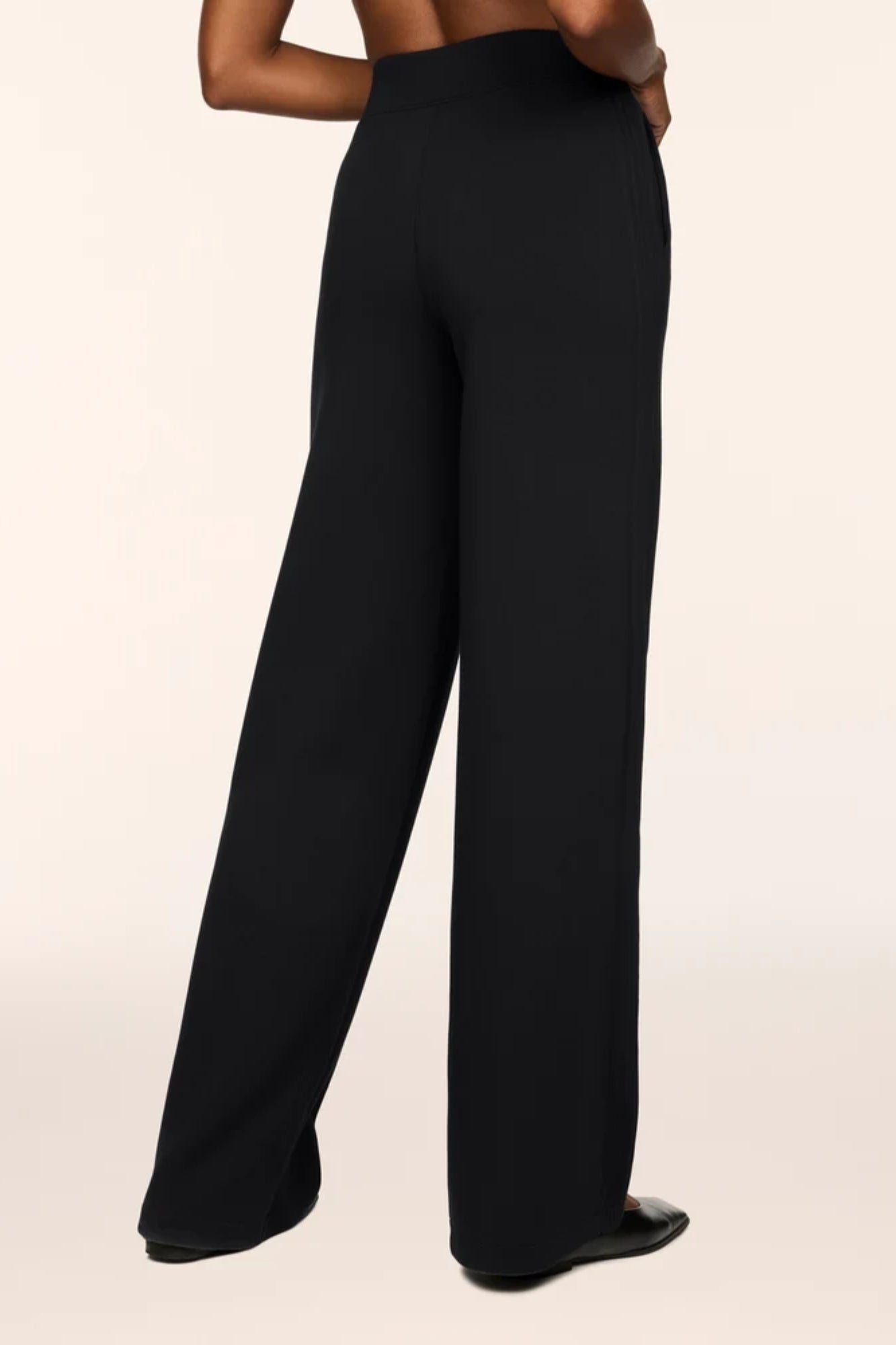 Pintuck Wide Leg