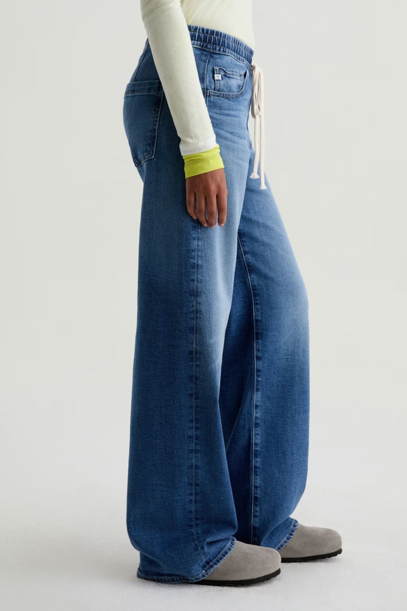 Adria Cinched Low-Rise Wide Leg