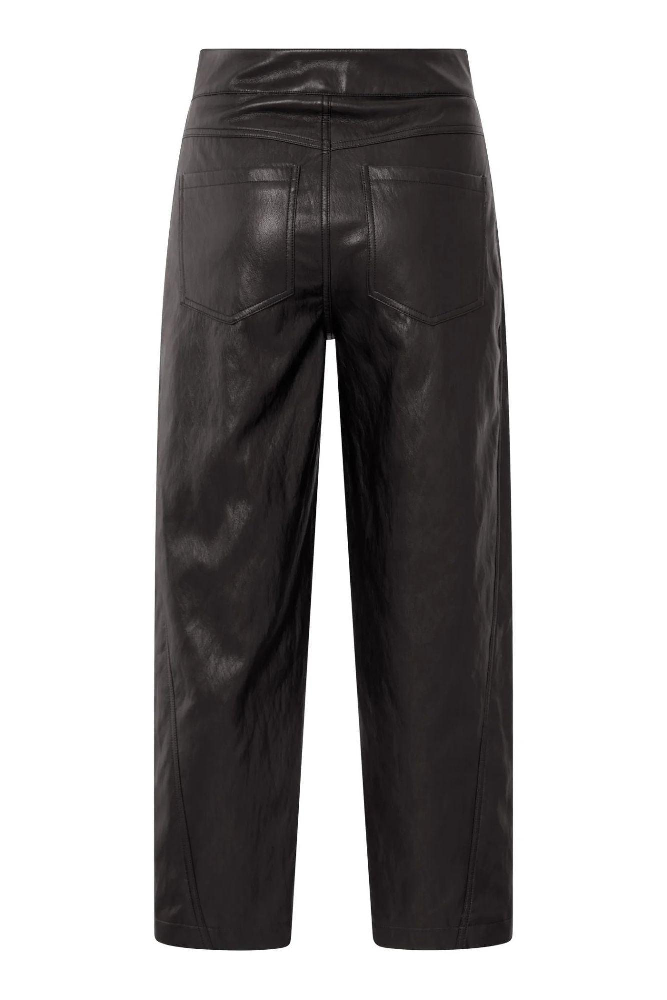 Faux Leather Carrot Fit Trouser