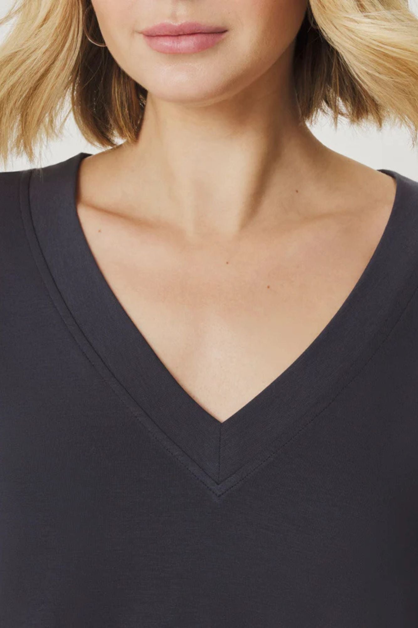 Kacey Bamboo V Neck SS Tee