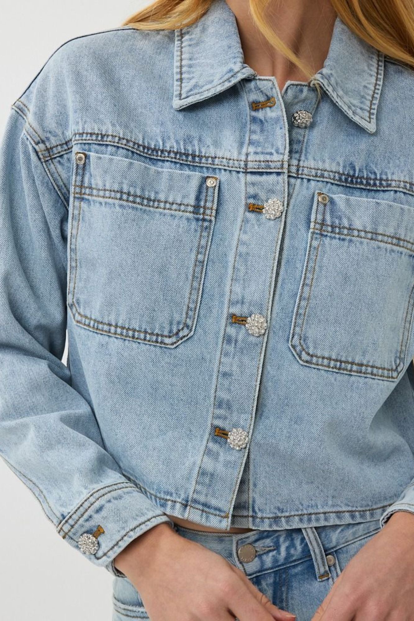 Jacket Denim Short Oversized