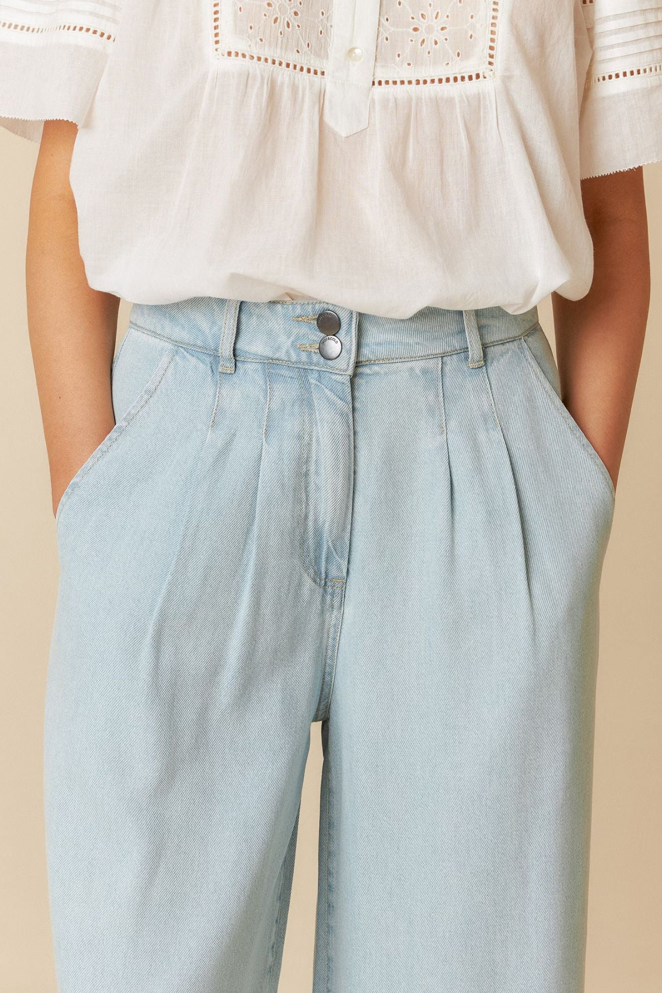 Denim - Effect Pants