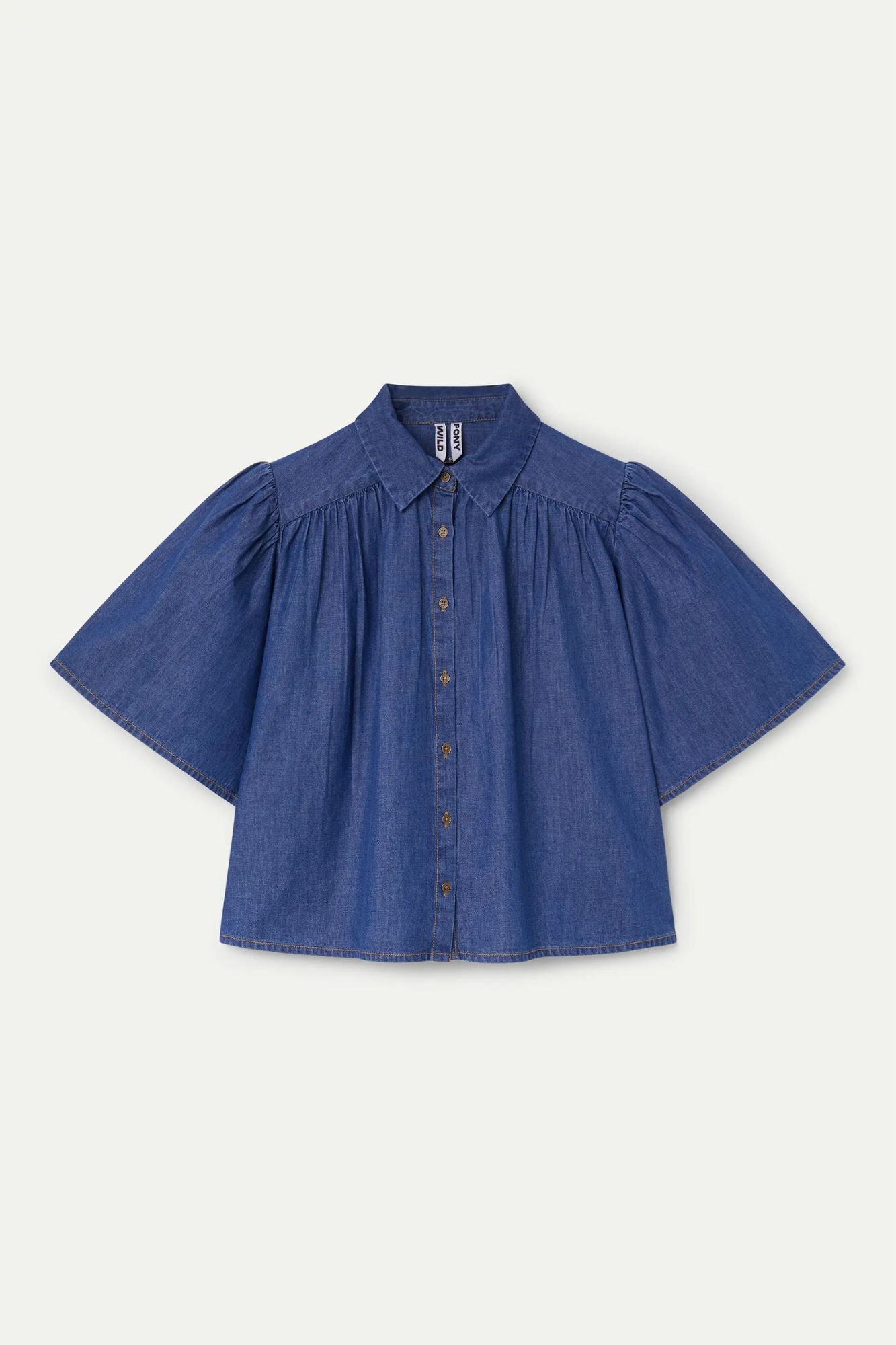 Flutter Denim Top