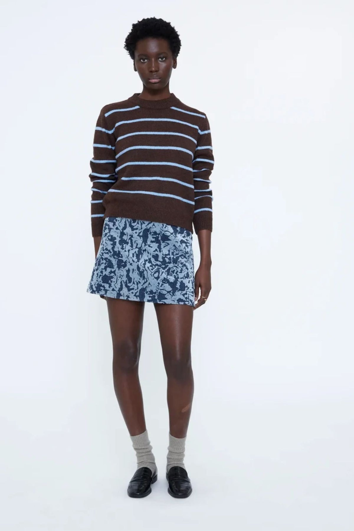 Knitted Striped Sweater