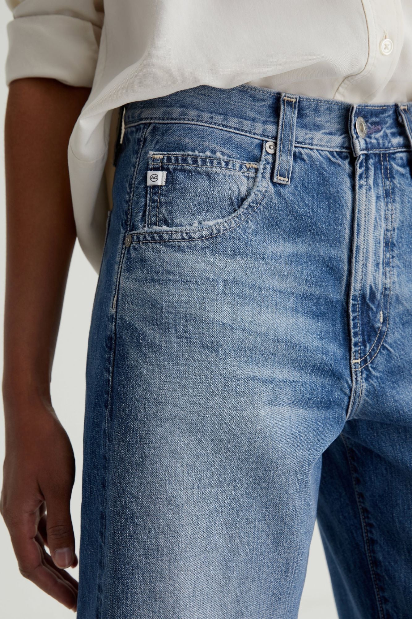 Hattie Crop High-Rise Barrel
