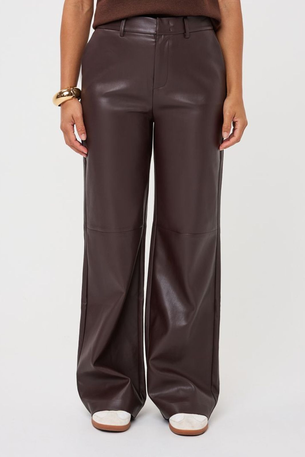 Faux Leather Trousers