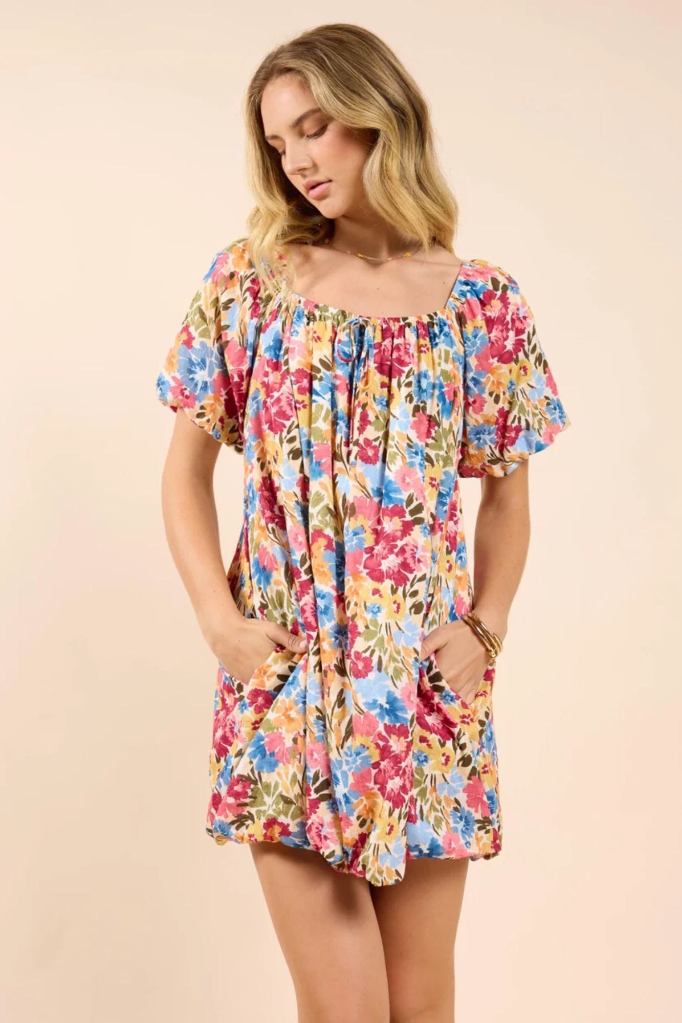 Nature's Palette Babydoll Bubble Dress