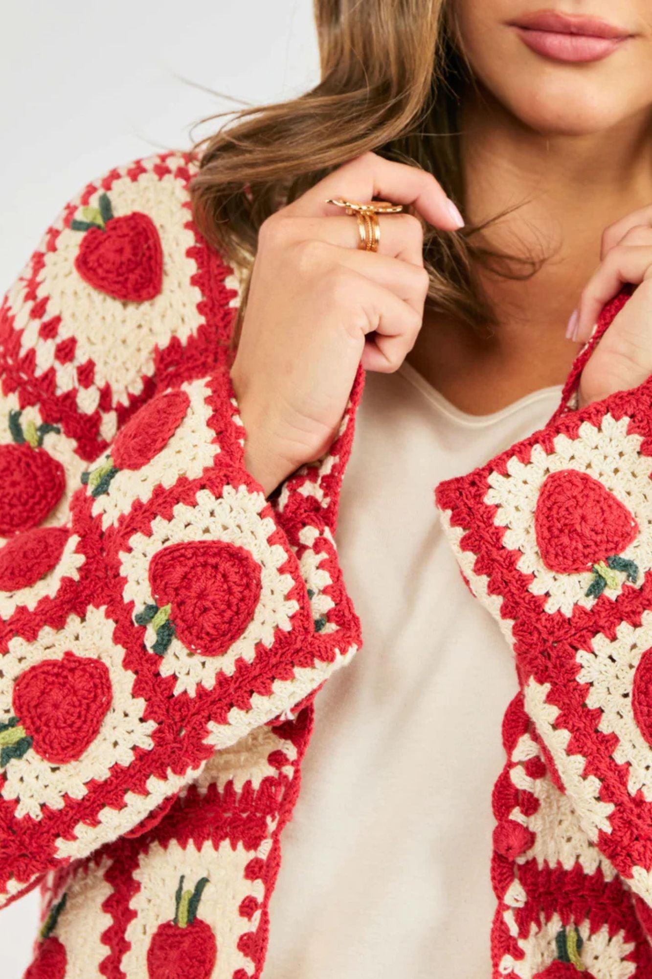 Berrylicious Crochet Cardi