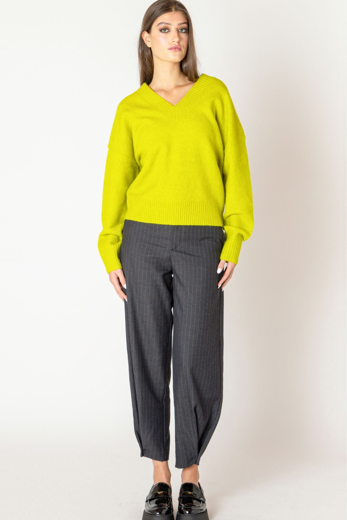 Soft Rib Trim Sweater