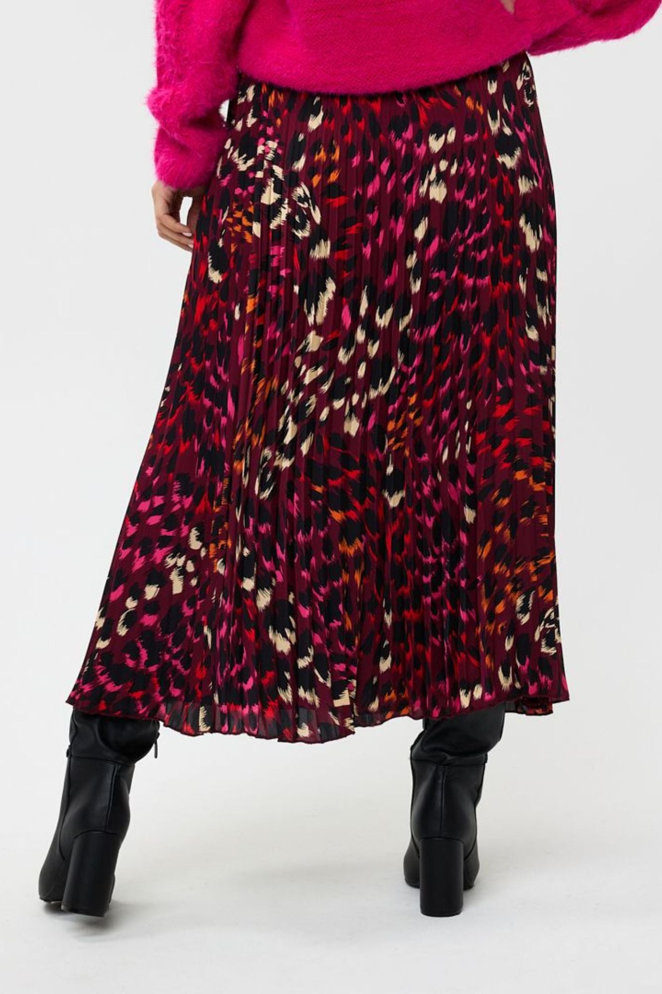 Skirt Plisse Floral Gem