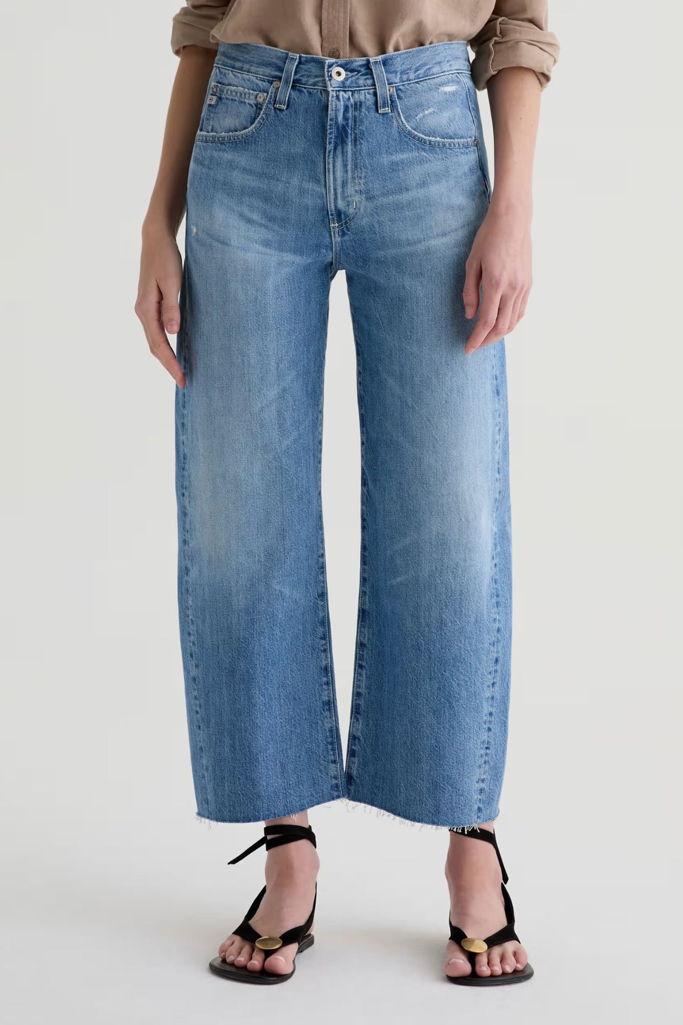 Hattie Crop High-Rise Barrel