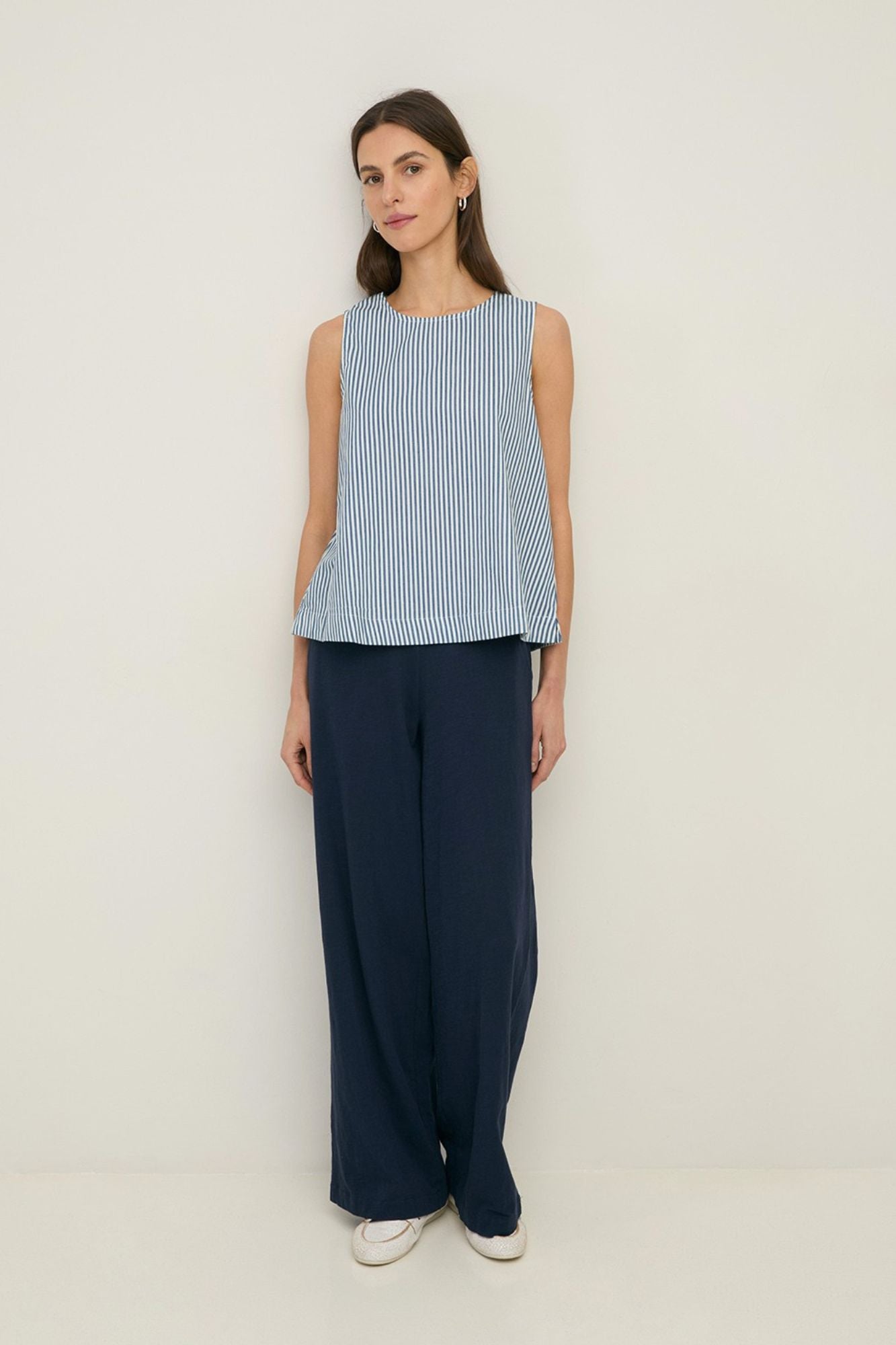Wide Leg Flame Trousers