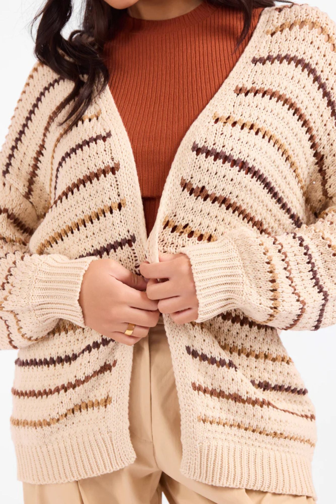 Lost Range Stripe Cardigan