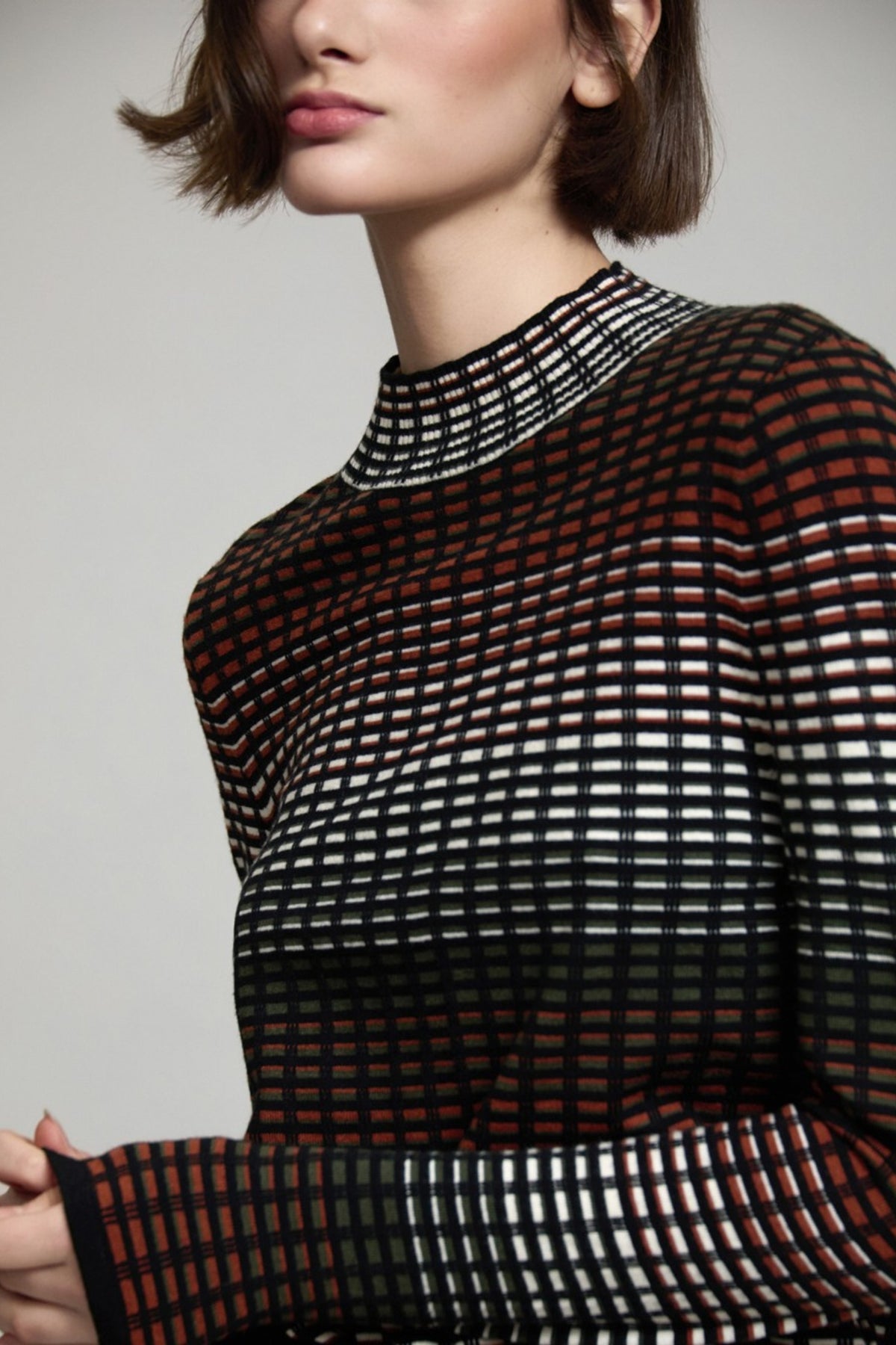 Intarsia Stripes Sweater