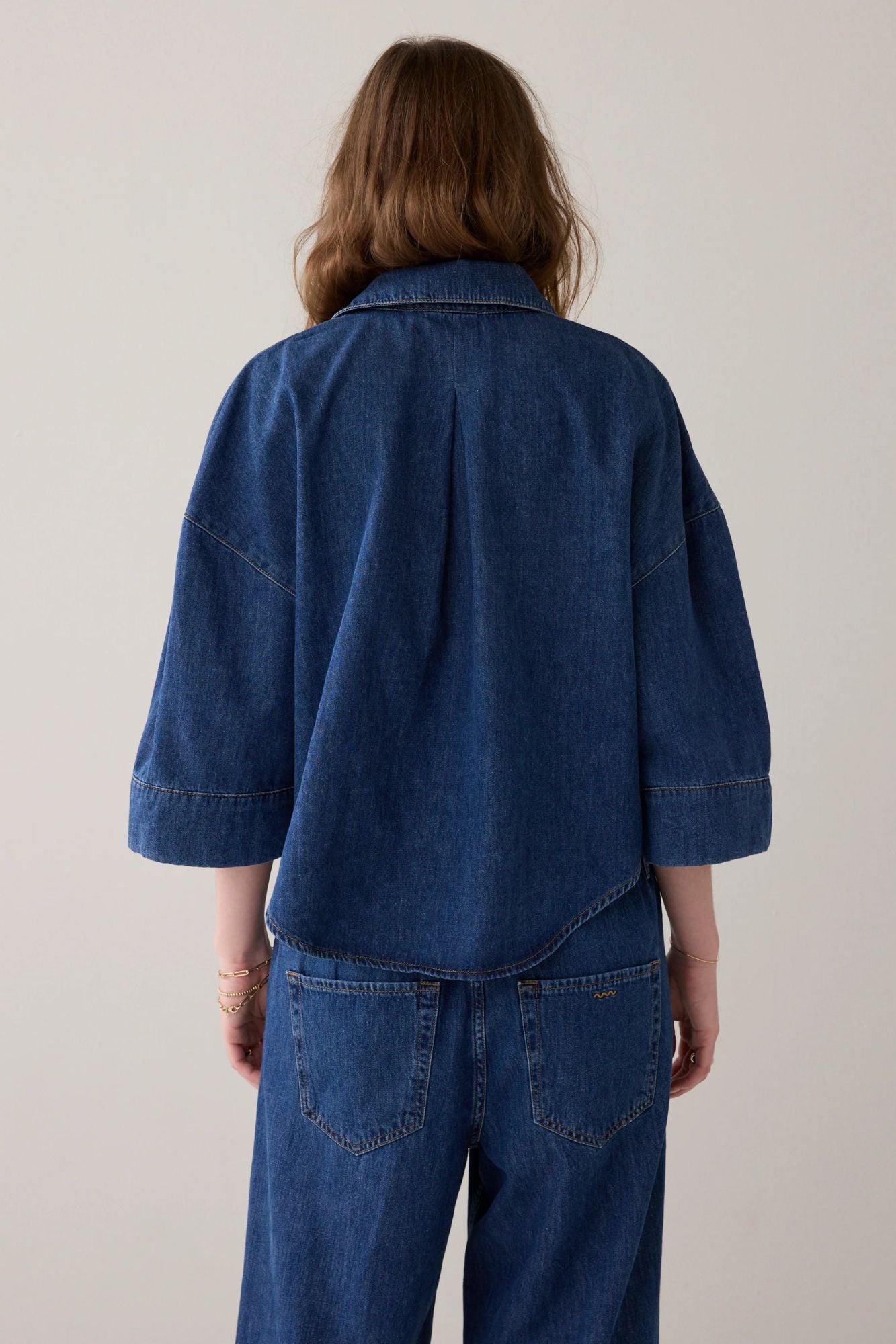 Denim Kimono Blouse