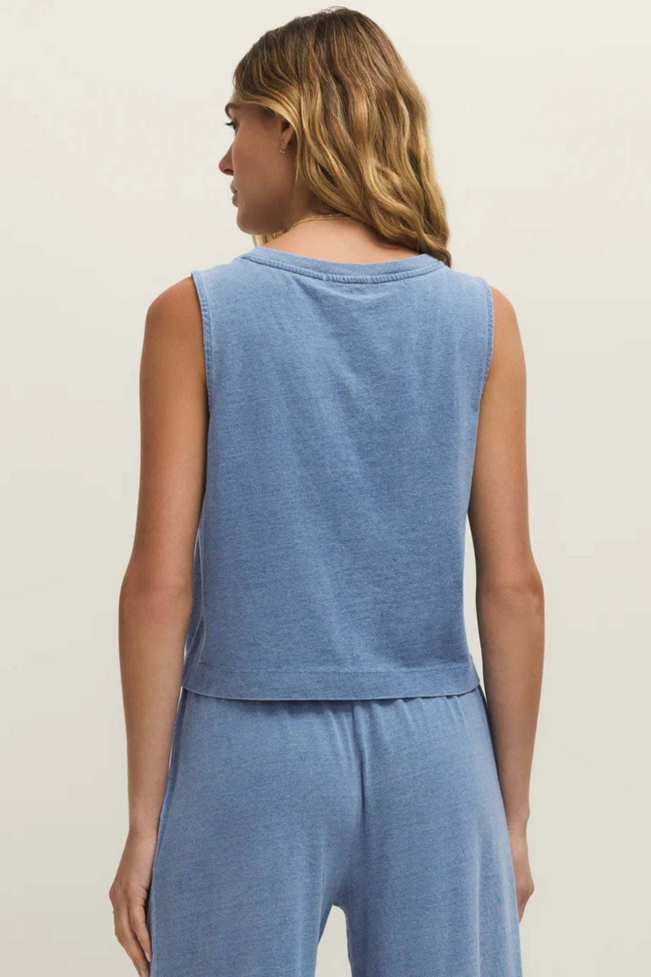 Sloane V-Neck Denim Tank