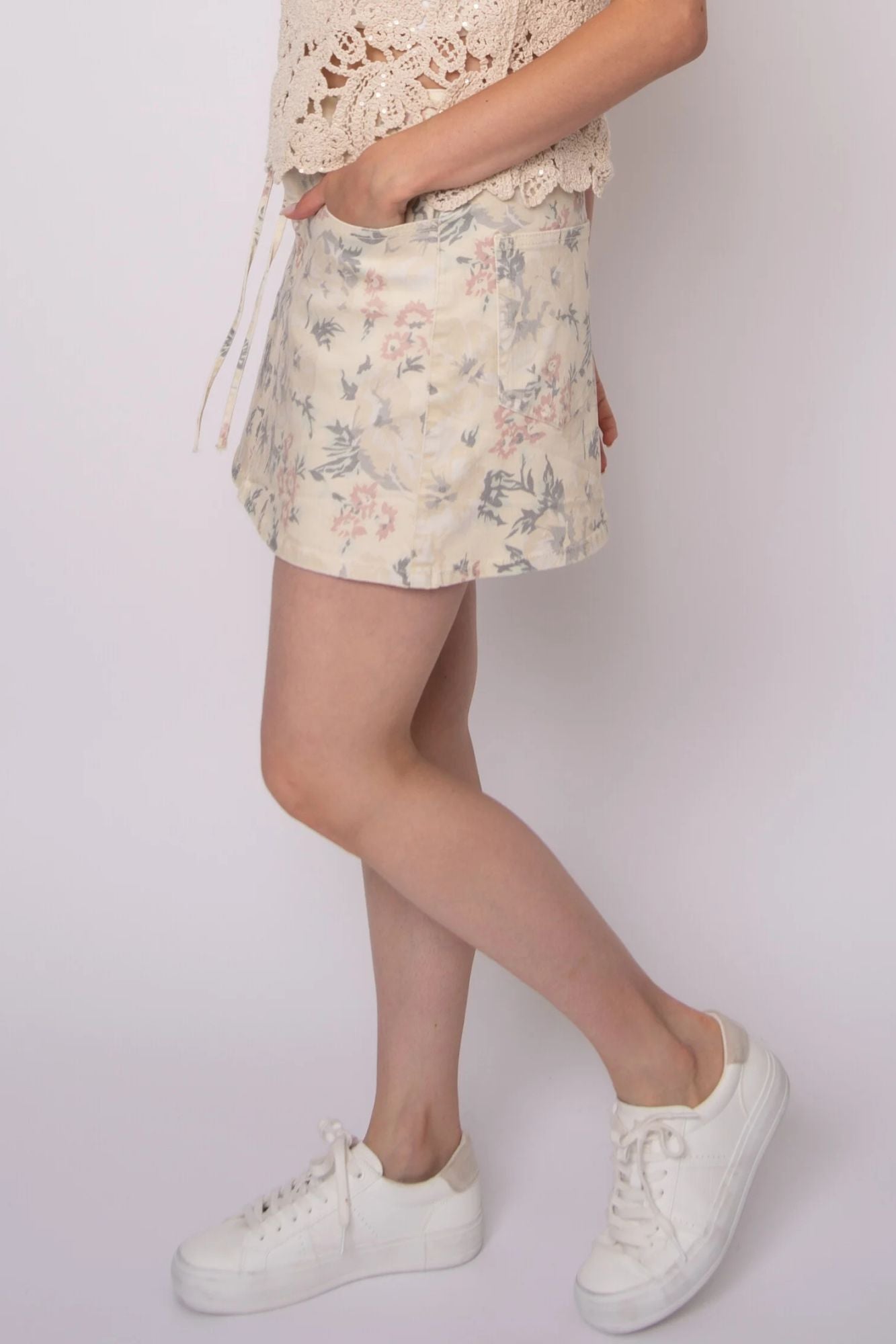 Skie Stretch Twill Mini Skirt